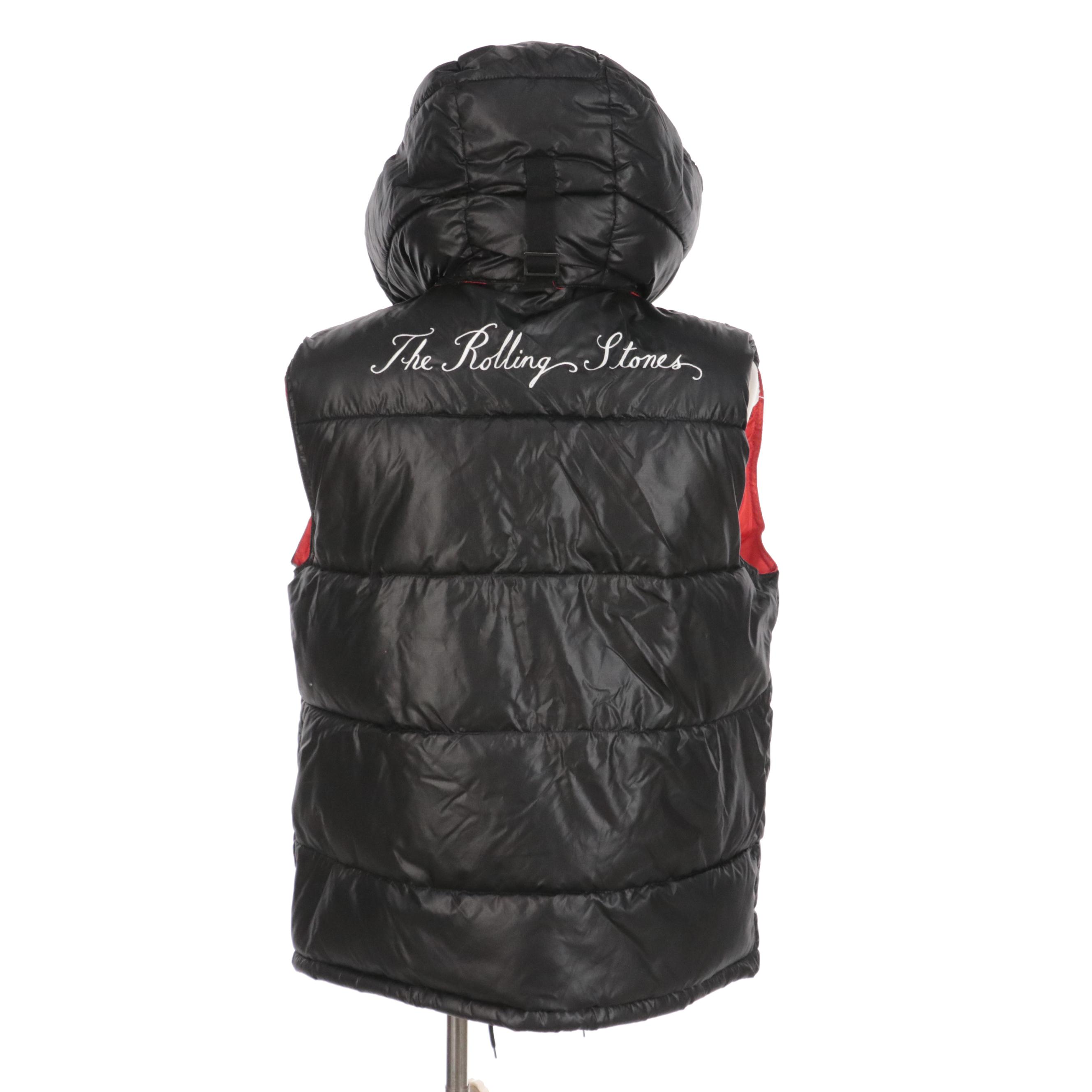 Men's The Rolling Stones Fifty Years Memorabilia Gorilla Tongue Puffer Gilet