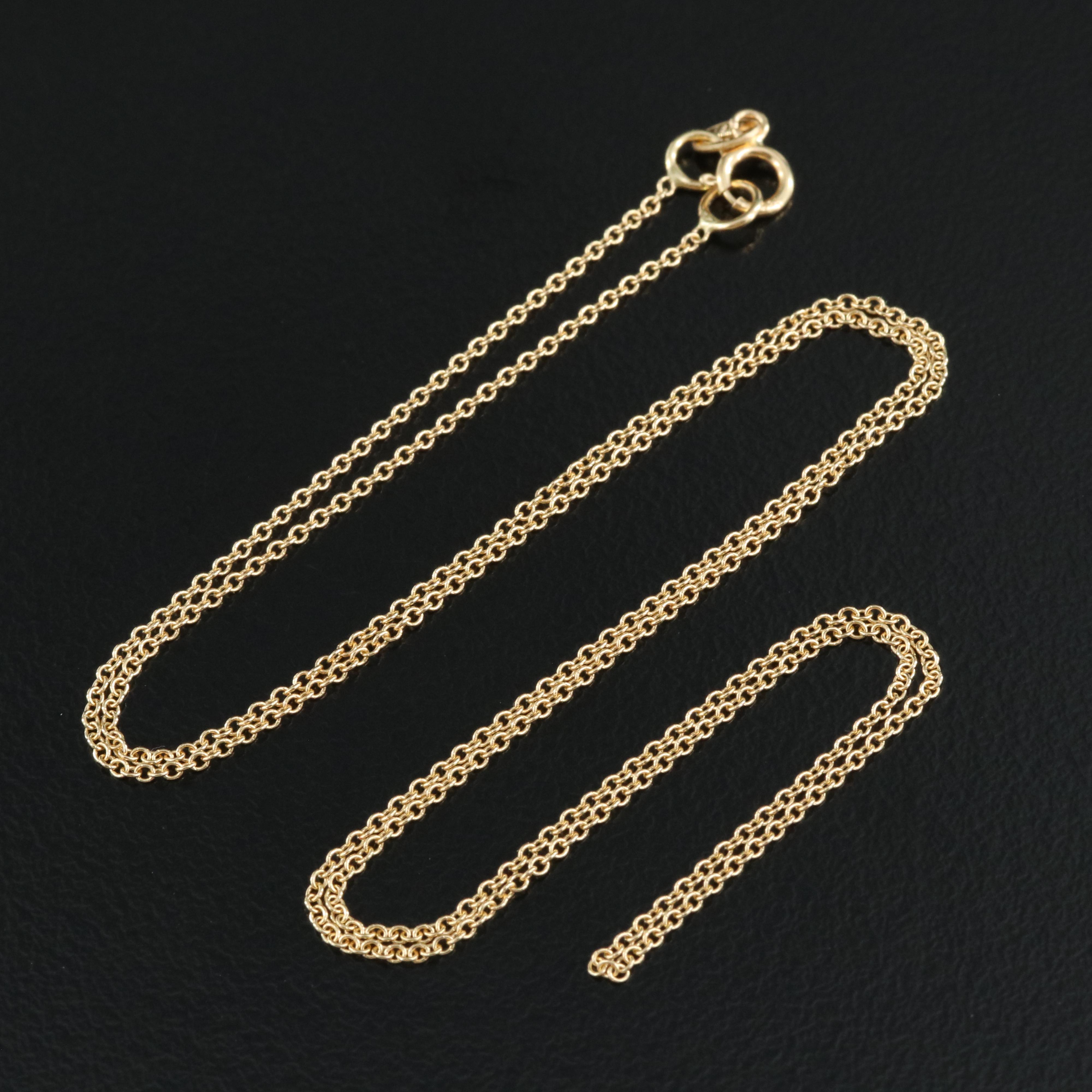 18K Cable Chain Necklace