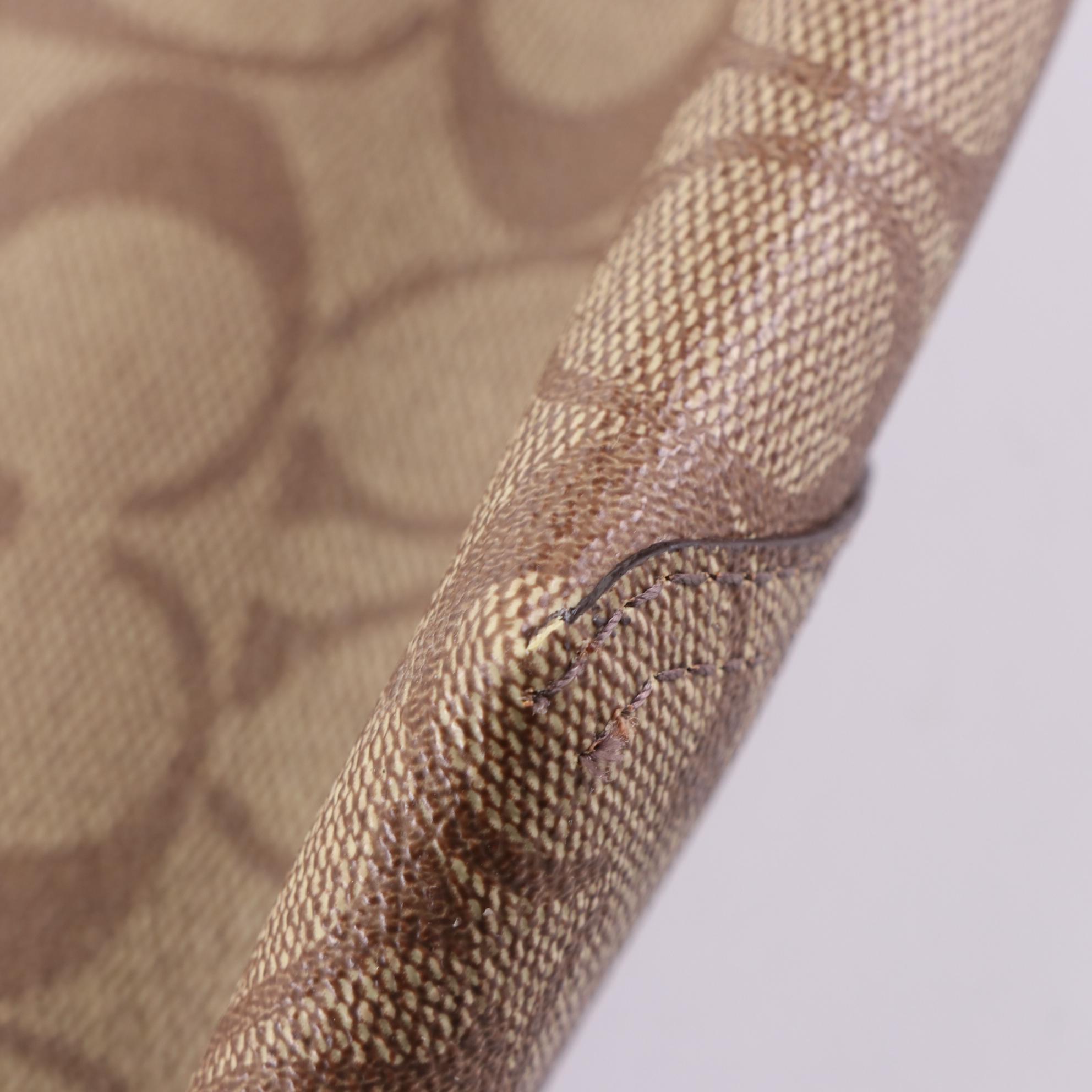 Coach F36375 Signature Canvas Zip Tote and 5696 Signature PVC City Tote