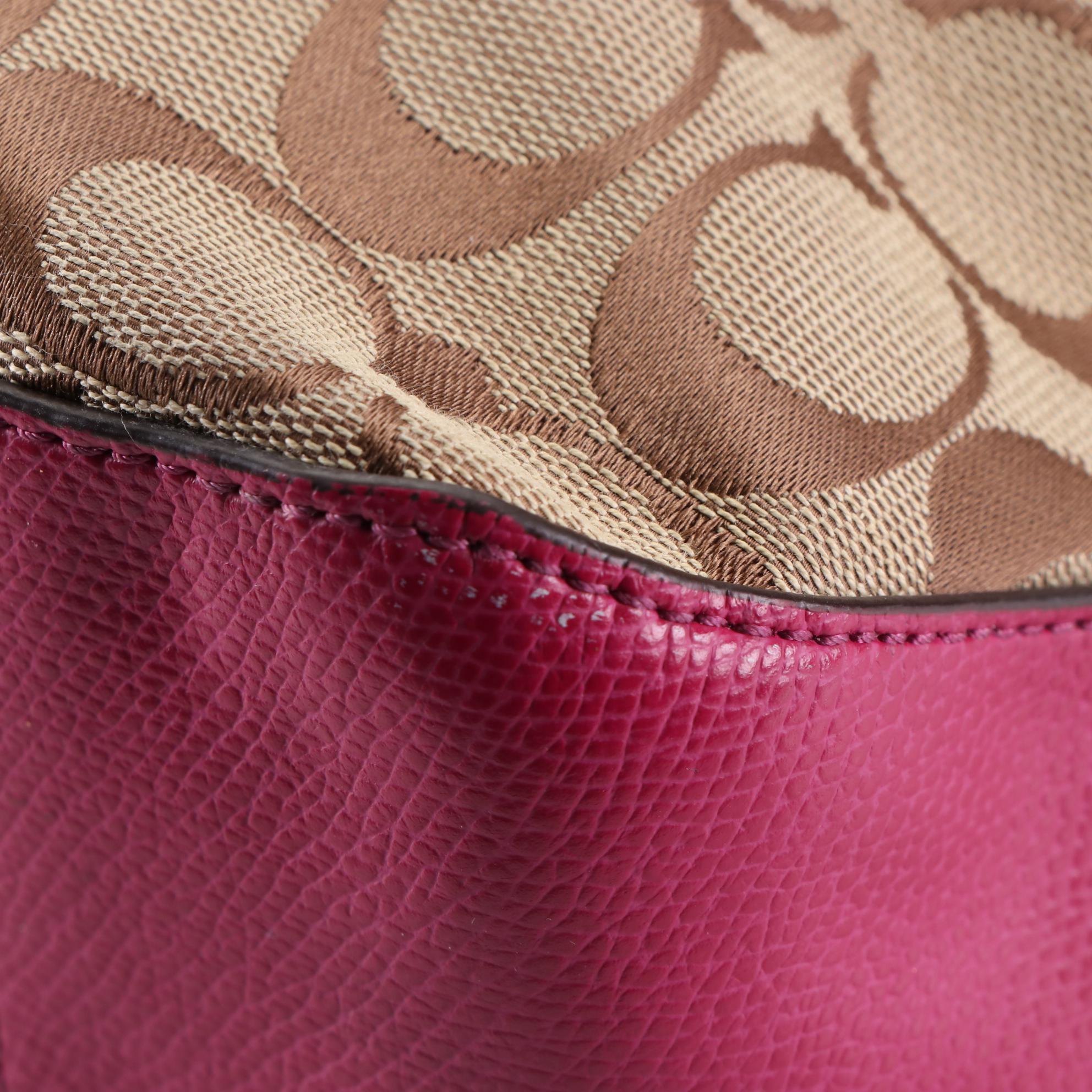 Coach F36375 Signature Canvas Zip Tote and 5696 Signature PVC City Tote