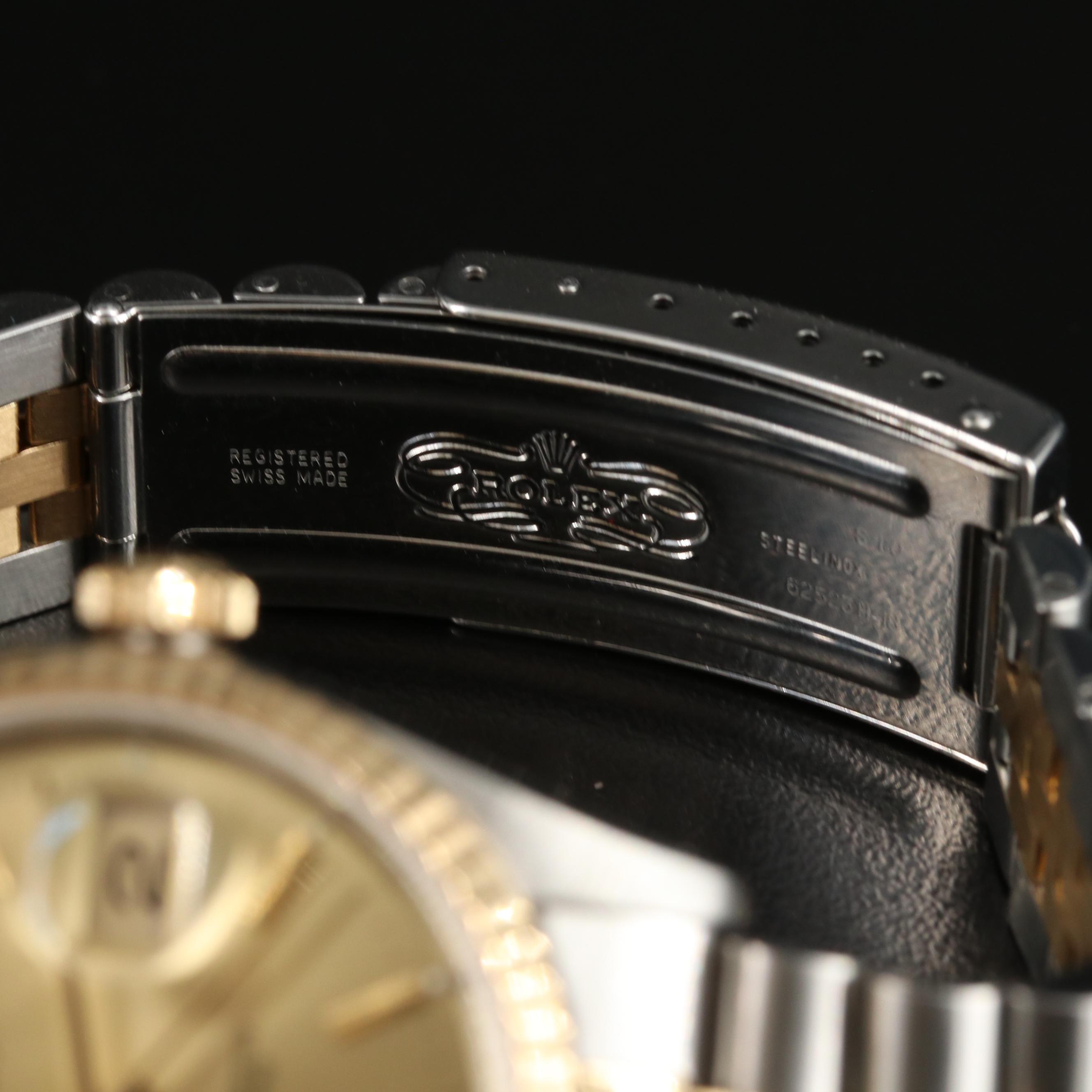 18K and Stainless Steel Rolex Datejust Watch