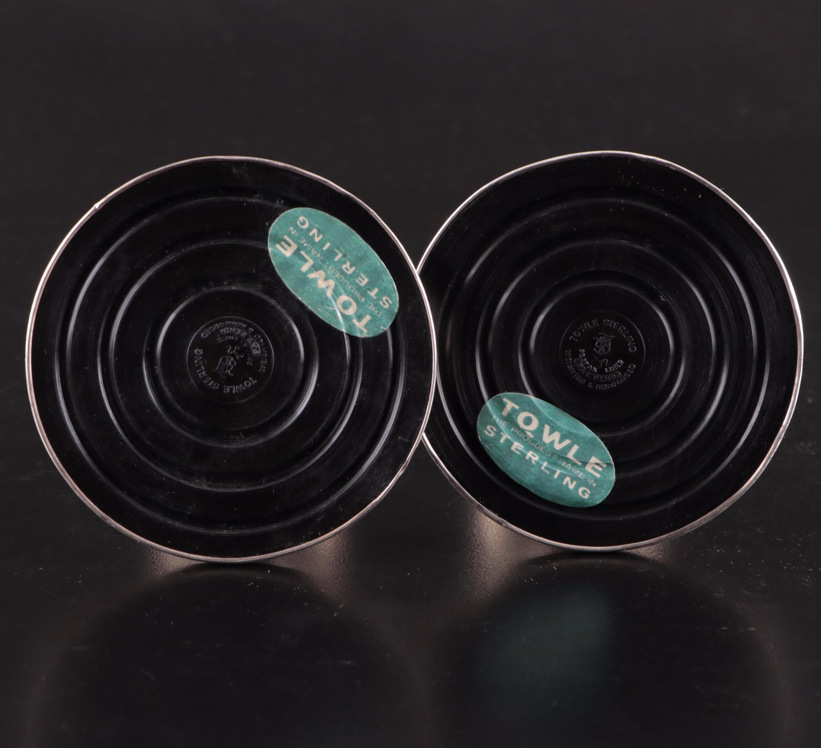 Towle and Other Weighted Sterling Silver Candlesticks and Shakers