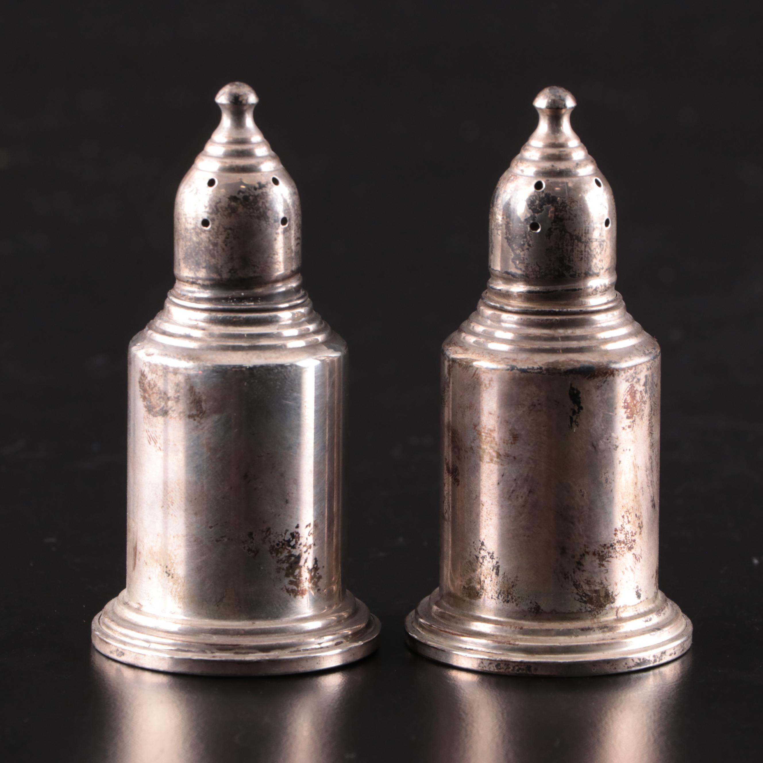 Towle and Other Weighted Sterling Silver Candlesticks and Shakers