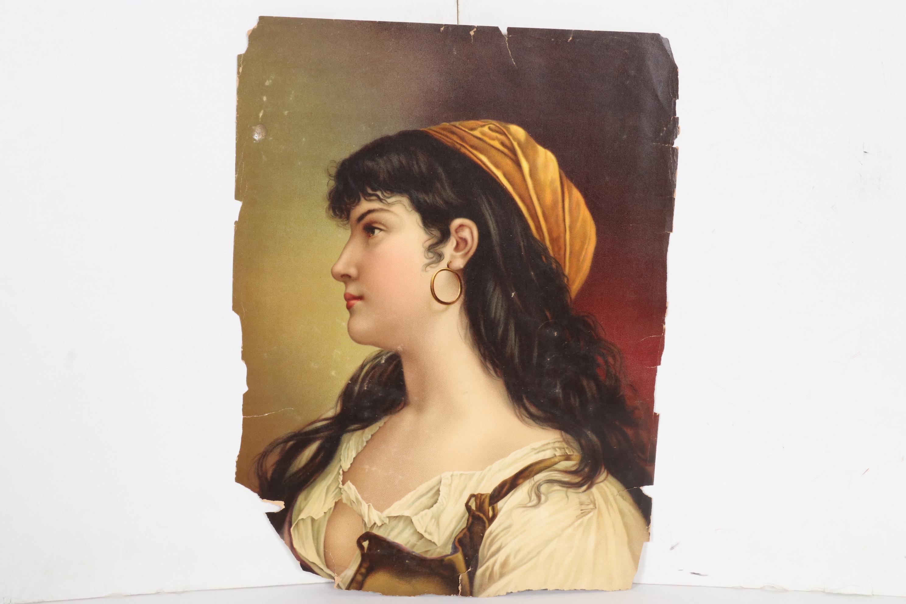 Female Portrait Chromolithographs, Circa 1900