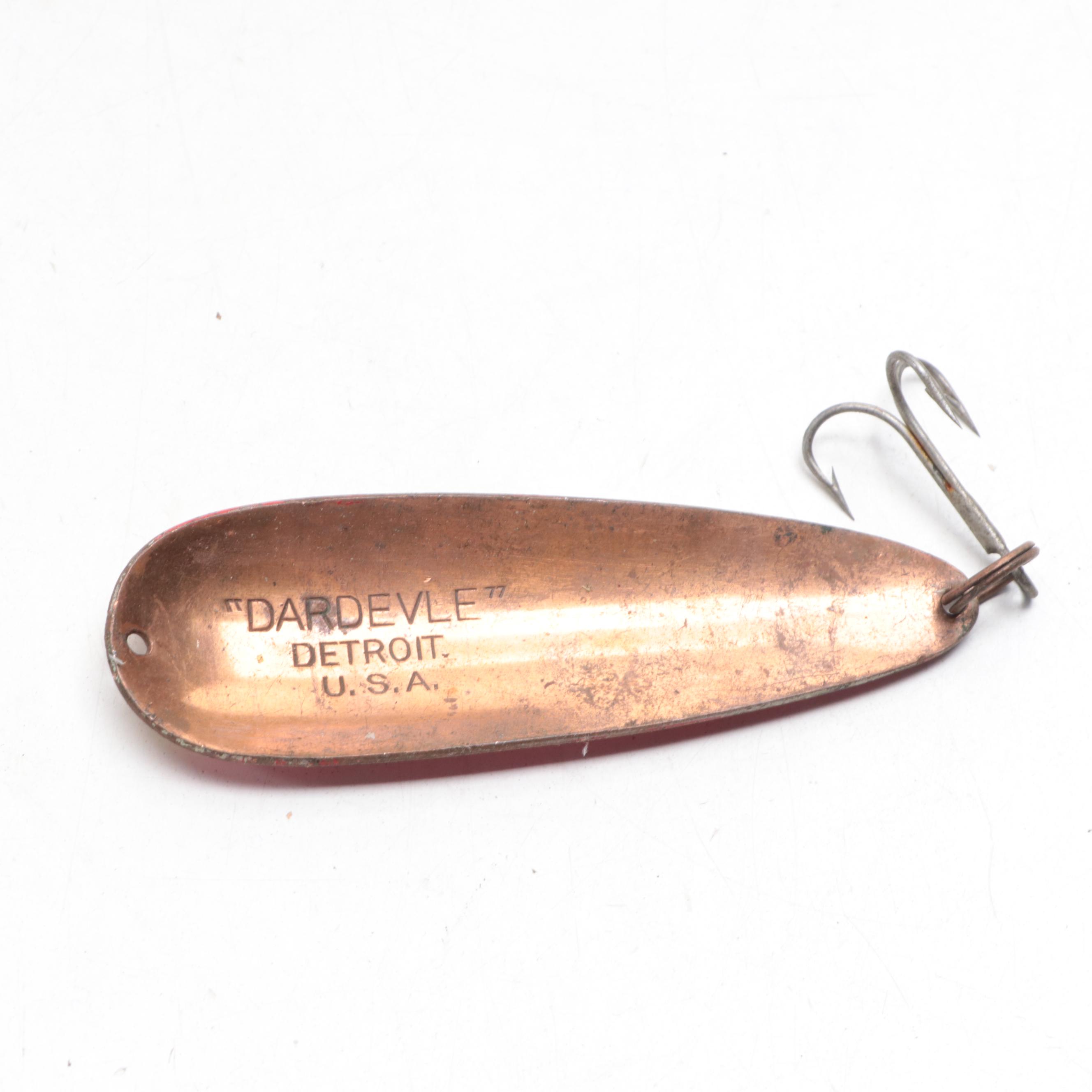 Climax Metal Tackle Box with Fly Fishing Lures, Spinners, and Other Tackle