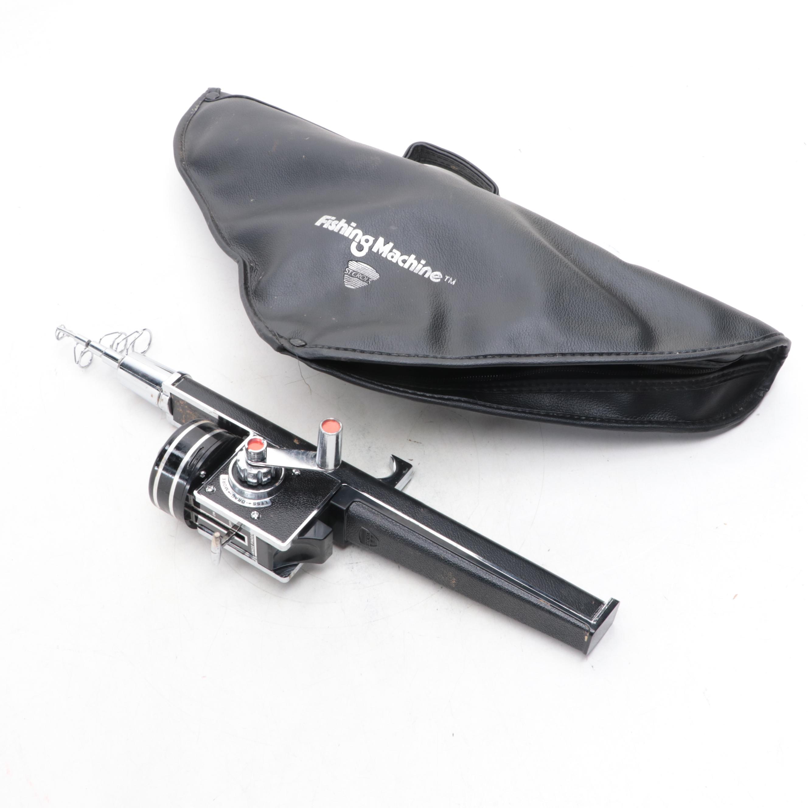 St. Croix Fishing Machine Collapsible Fishing Rod with Case, 1970s