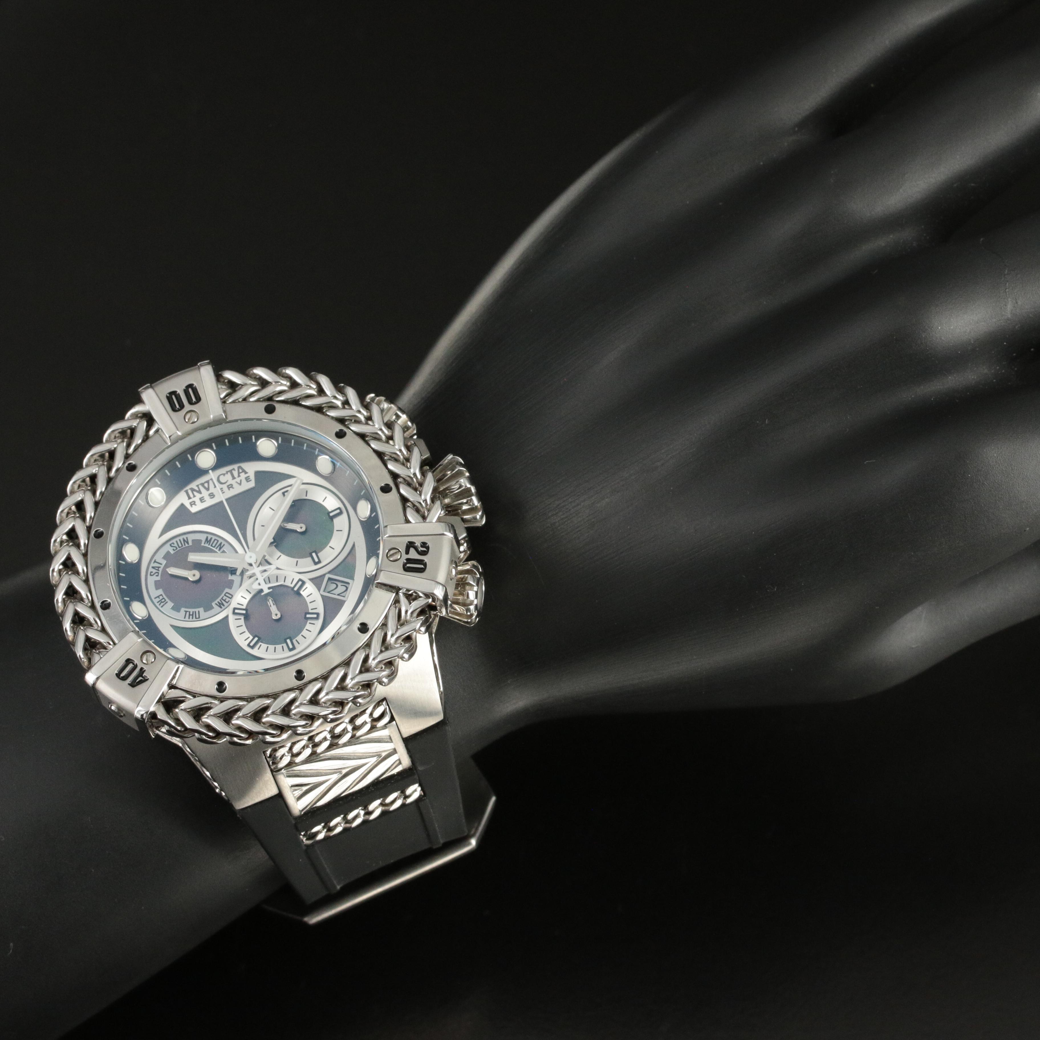 Stainless Steel Invicta Hercules Reserve Watch in 8-Slot Invicta Case