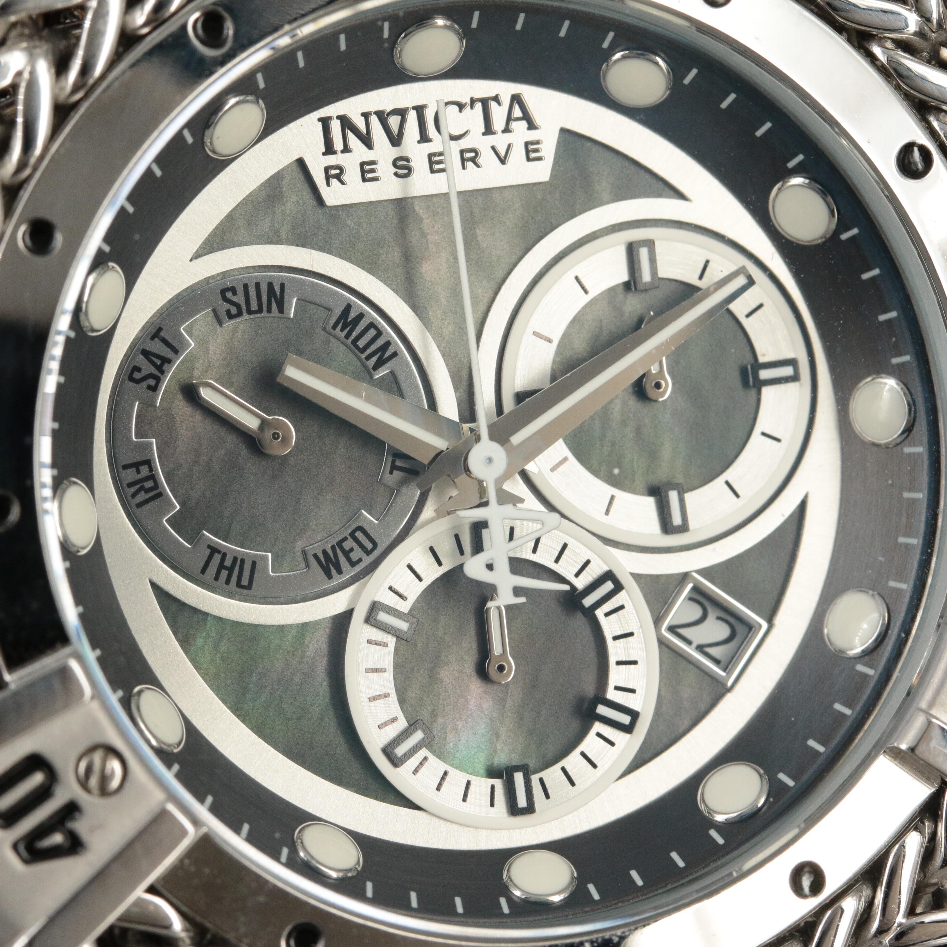 Stainless Steel Invicta Hercules Reserve Watch in 8-Slot Invicta Case
