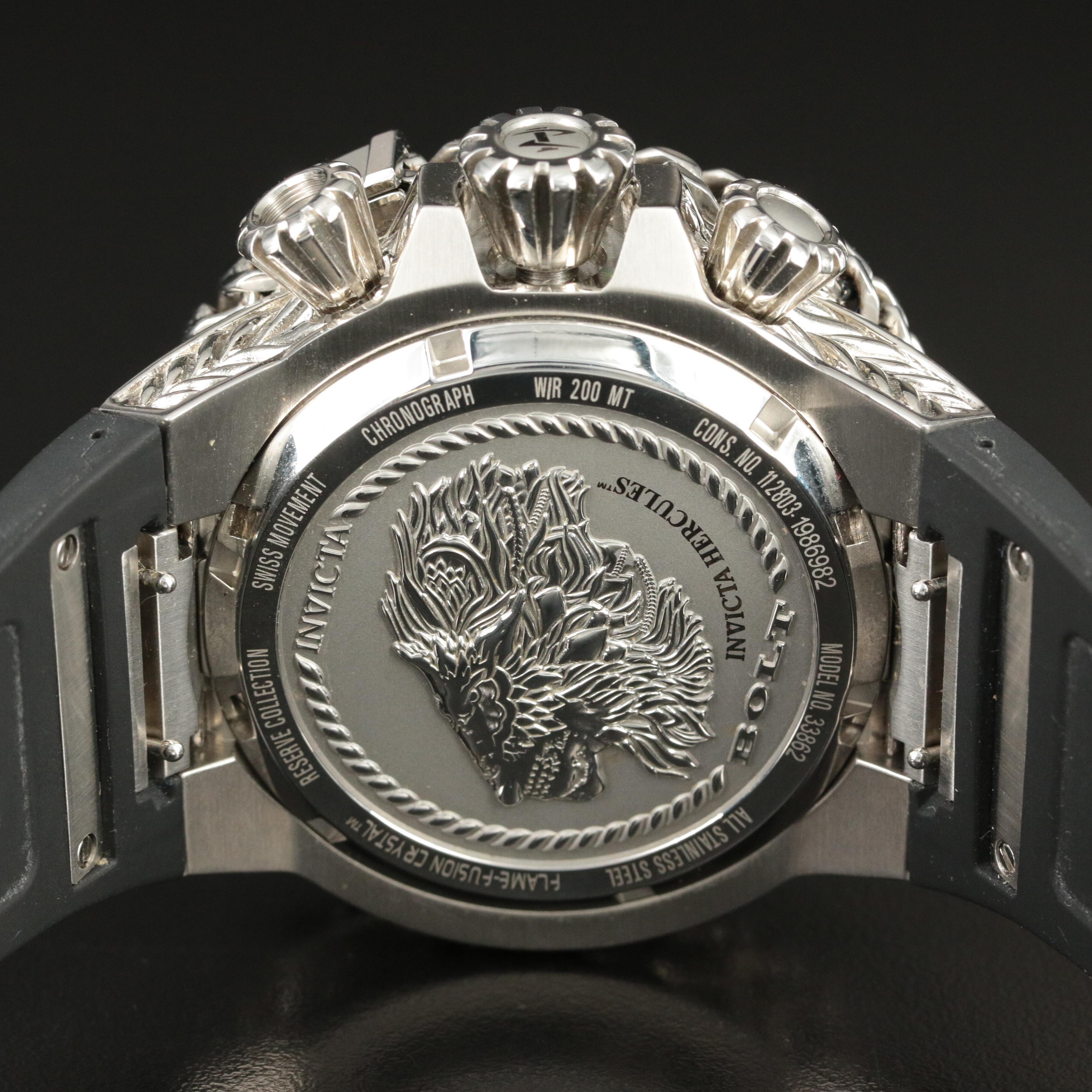 Stainless Steel Invicta Hercules Reserve Watch in 8-Slot Invicta Case