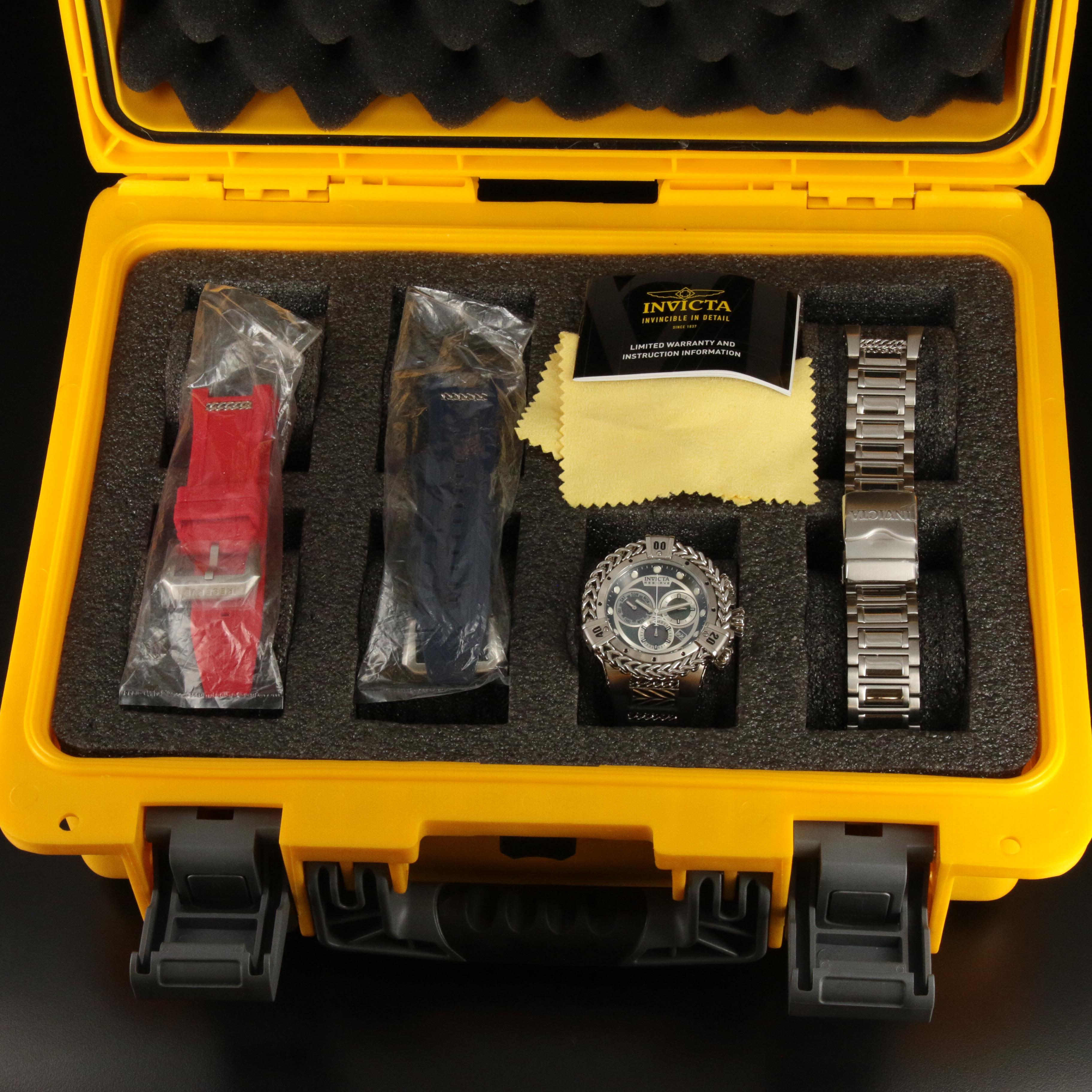 Stainless Steel Invicta Hercules Reserve Watch in 8-Slot Invicta Case