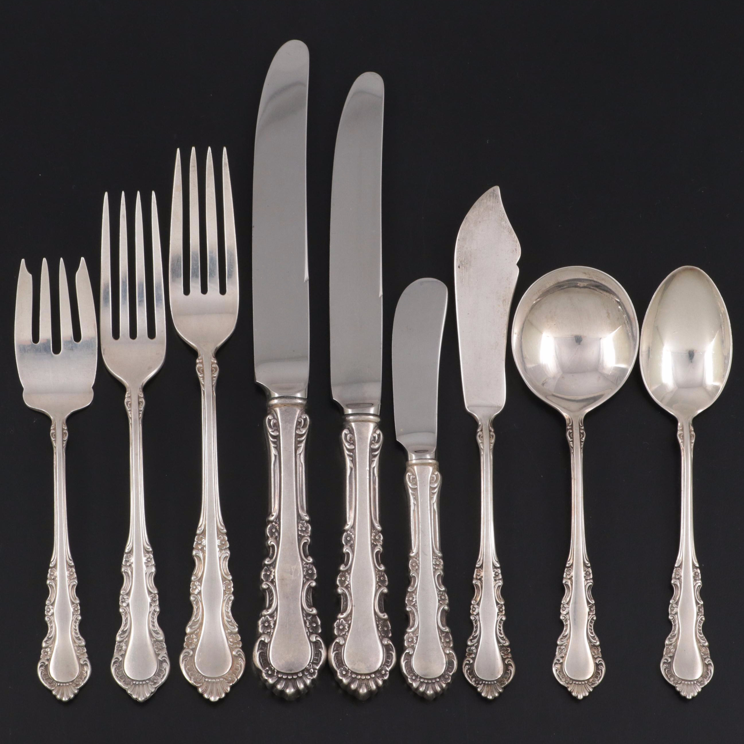 Reed & Barton "Georgian Rose" Sterling Silver Handle Carving Set and More