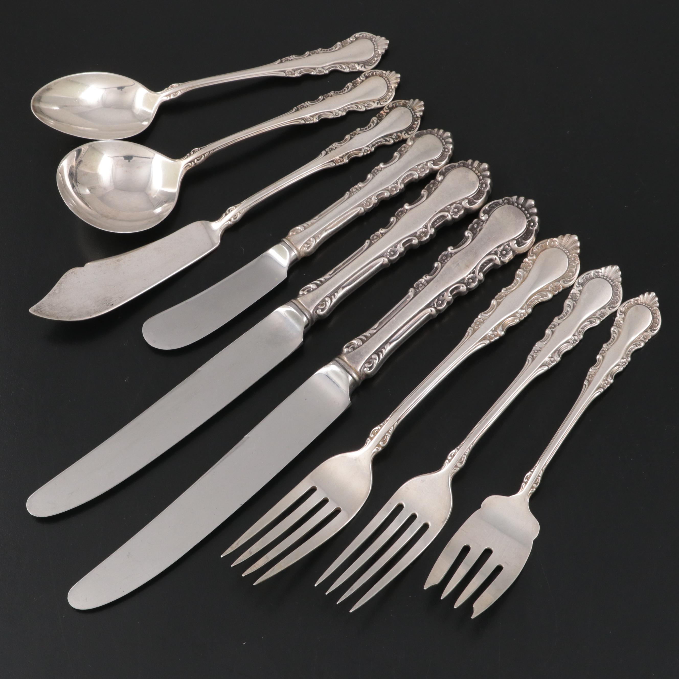 Reed & Barton "Georgian Rose" Sterling Silver Handle Carving Set and More