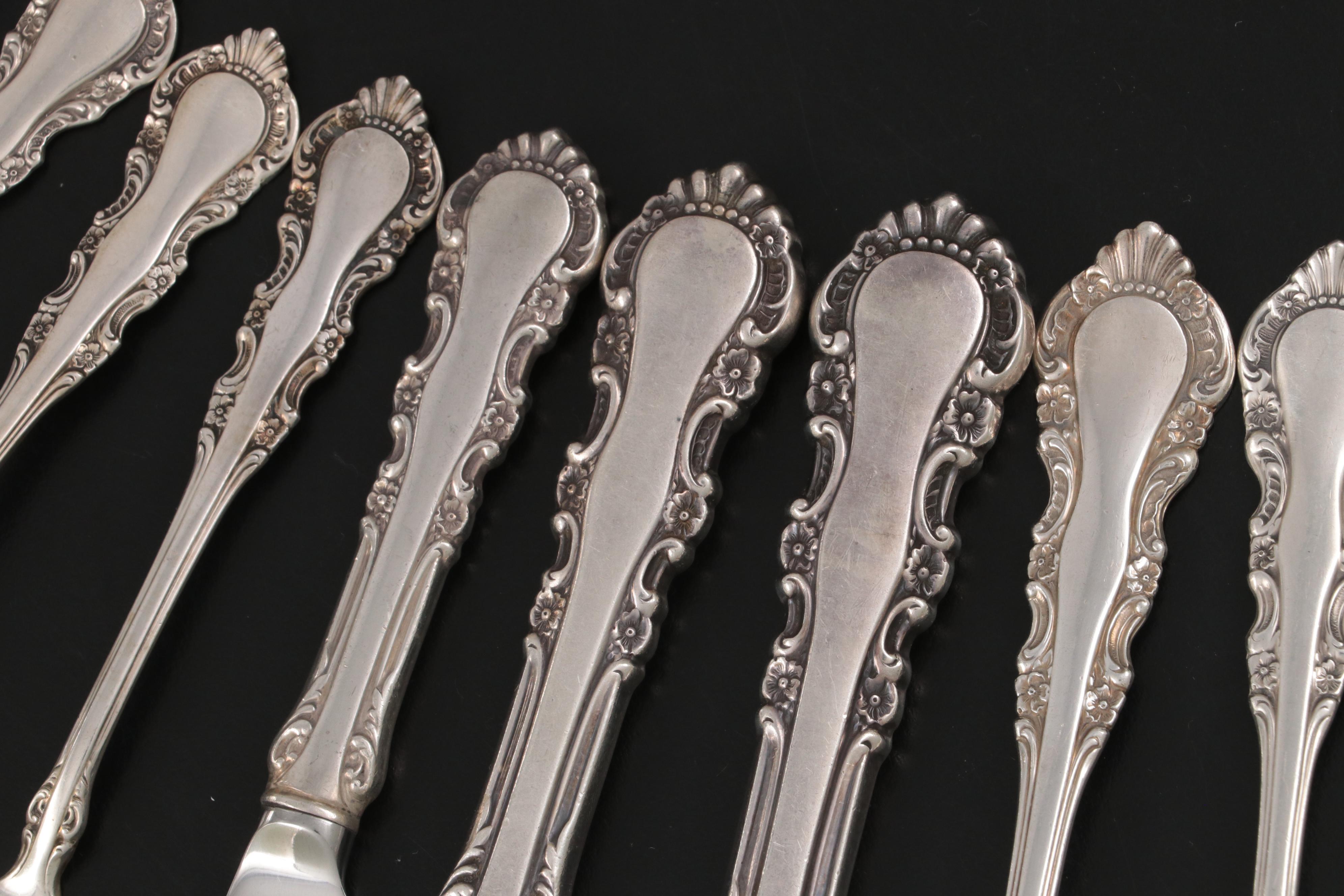 Reed & Barton "Georgian Rose" Sterling Silver Handle Carving Set and More