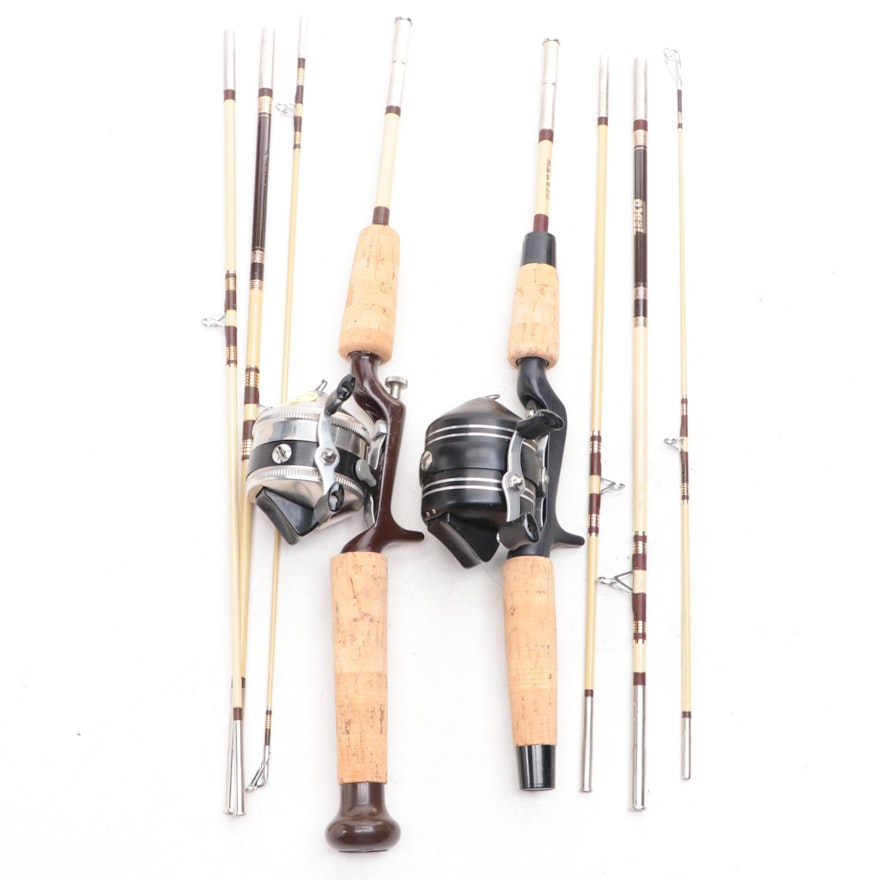 Zebco Centennial No. 4064 6' Medium Action Pack Rods with Cases