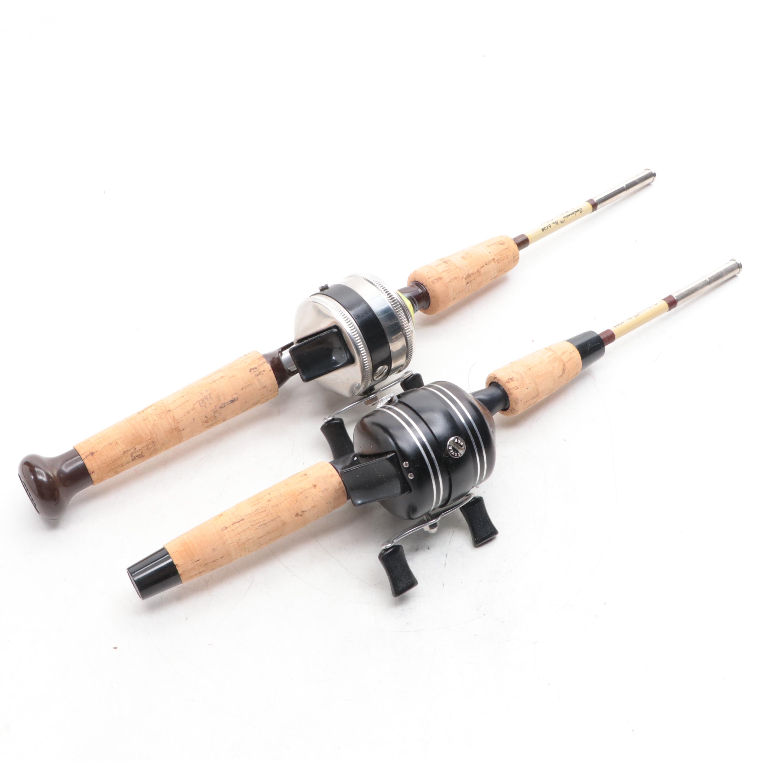 Zebco Centennial No. 4064 6' Medium Action Pack Rods with Cases