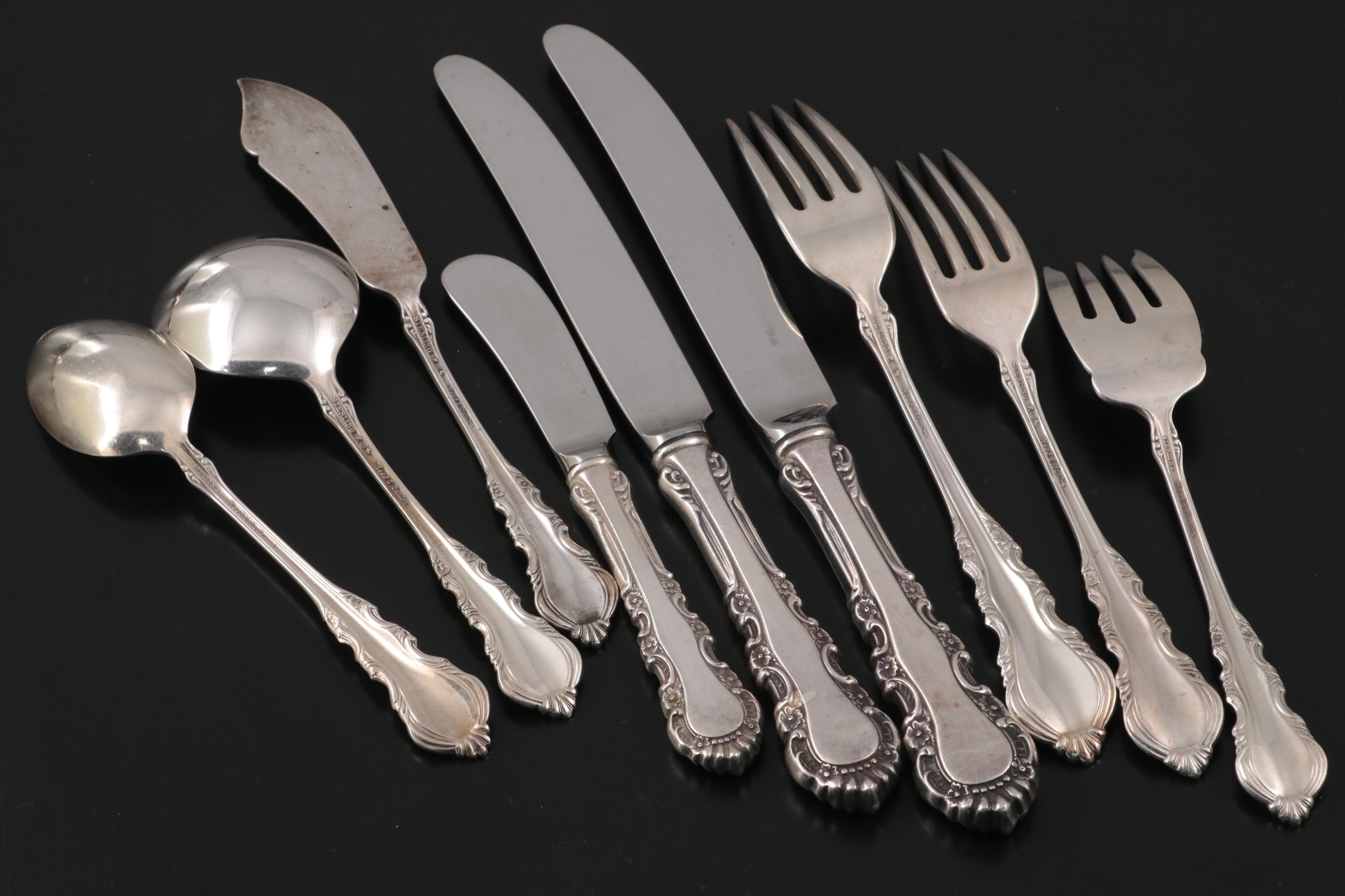 Reed & Barton "Georgian Rose" Sterling Silver Handle Carving Set and More