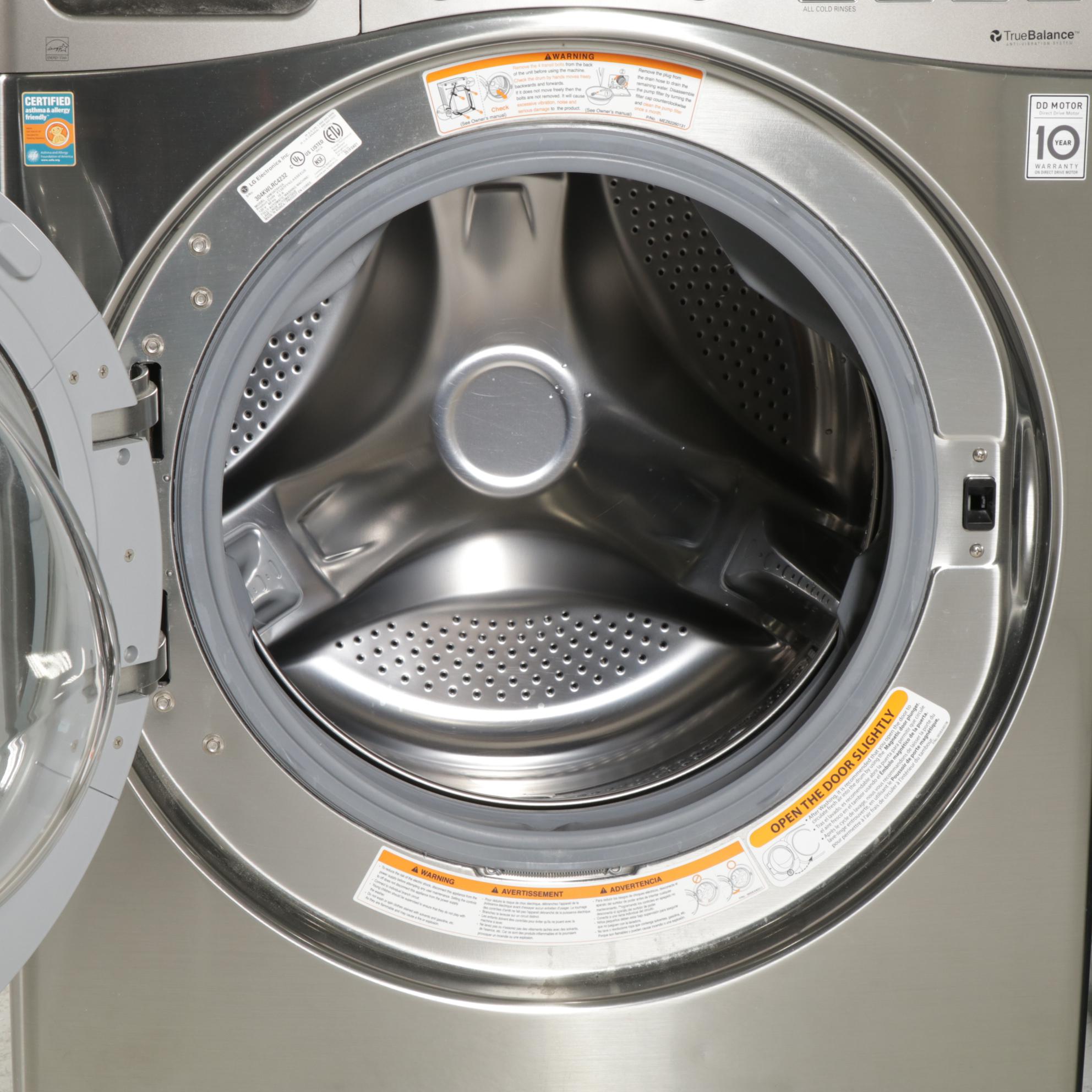 LG Front Loading Washer and Dryer EBTH