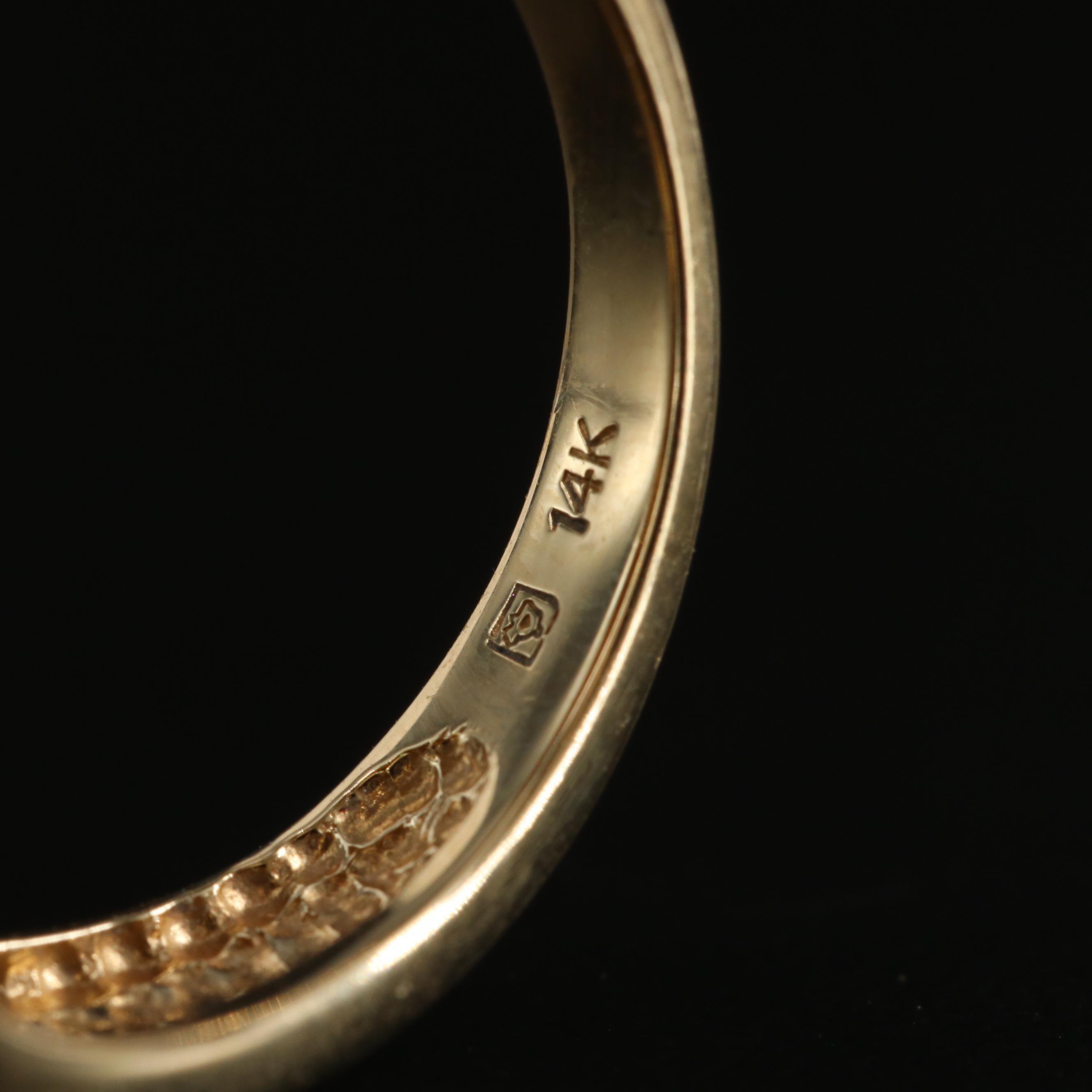 14K Black Onyx and Diamond Ring