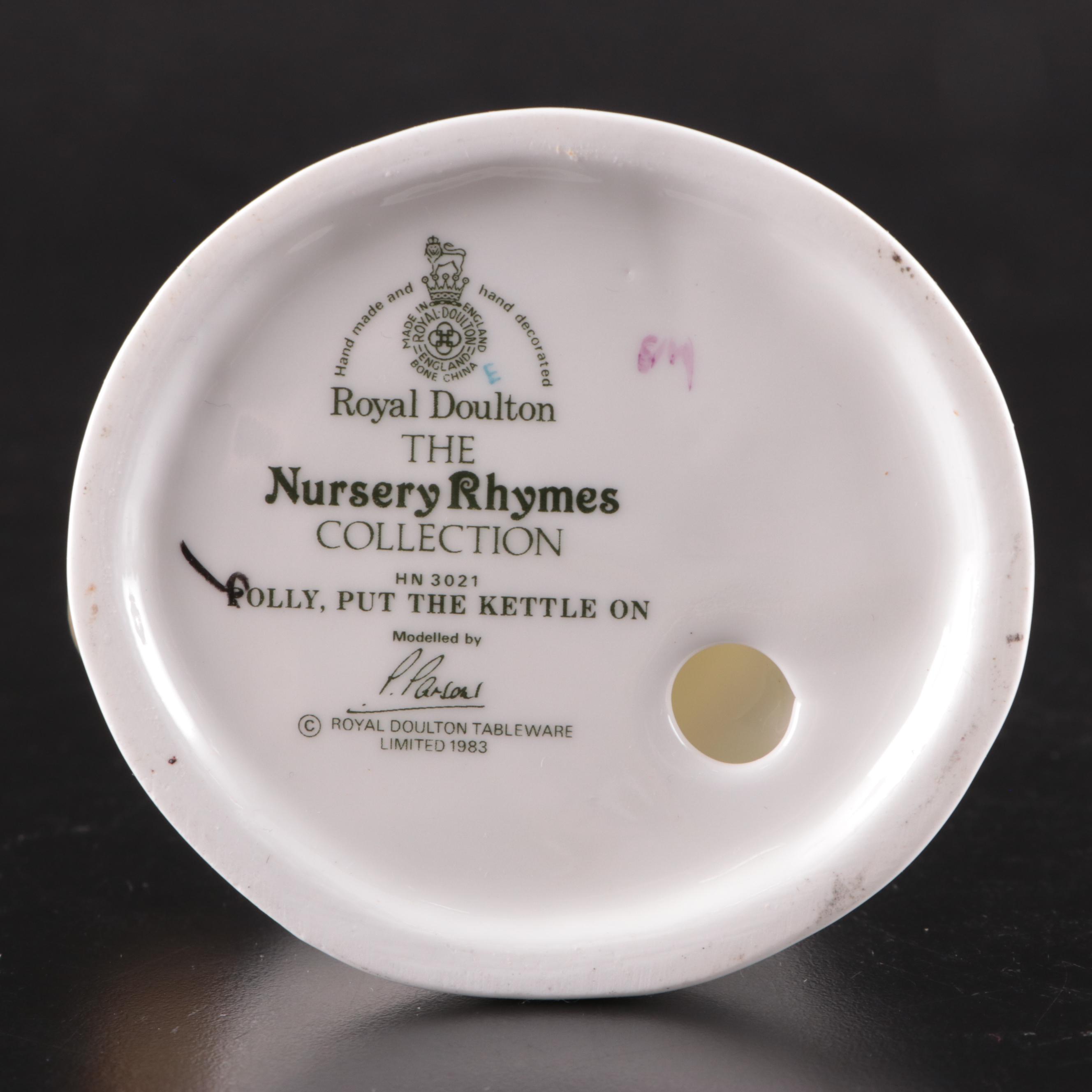 Royal Doulton "Polly, Put The Kettle On" and "Little BoPeep" Figurines