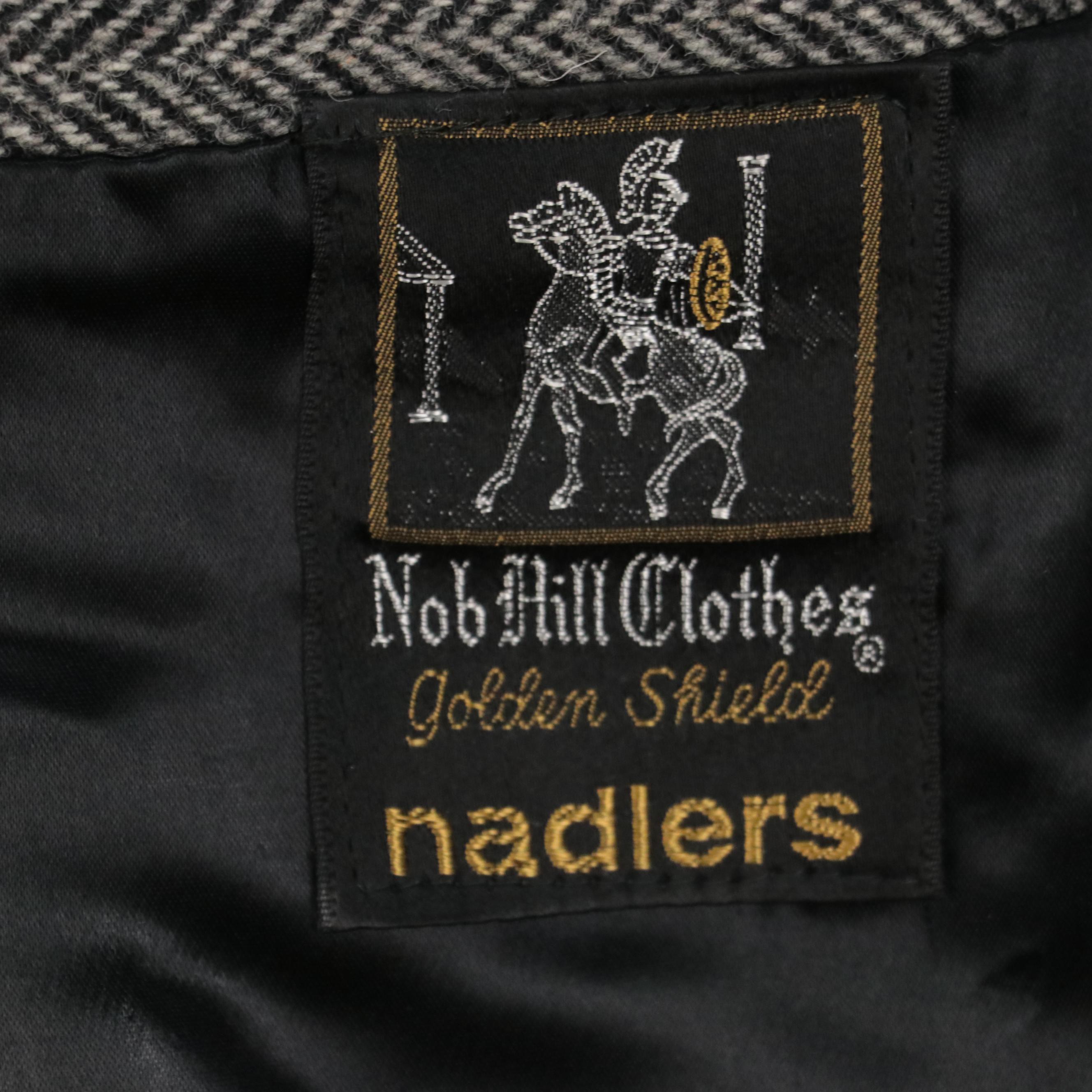 Men's Nob Hill Wool Herringbone Tweed Trench Coat by Nadler's Stores