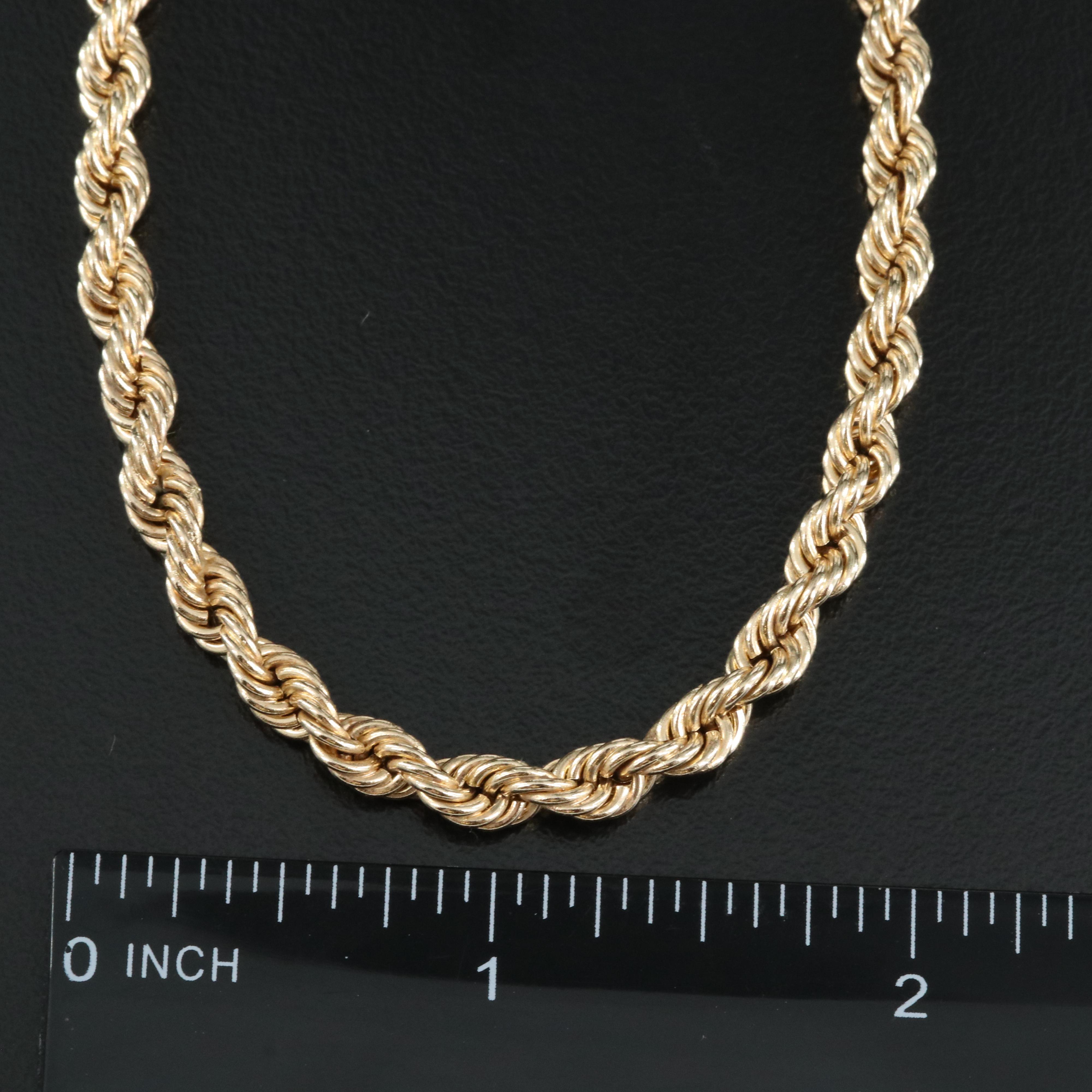 14K Rope Chain Necklace