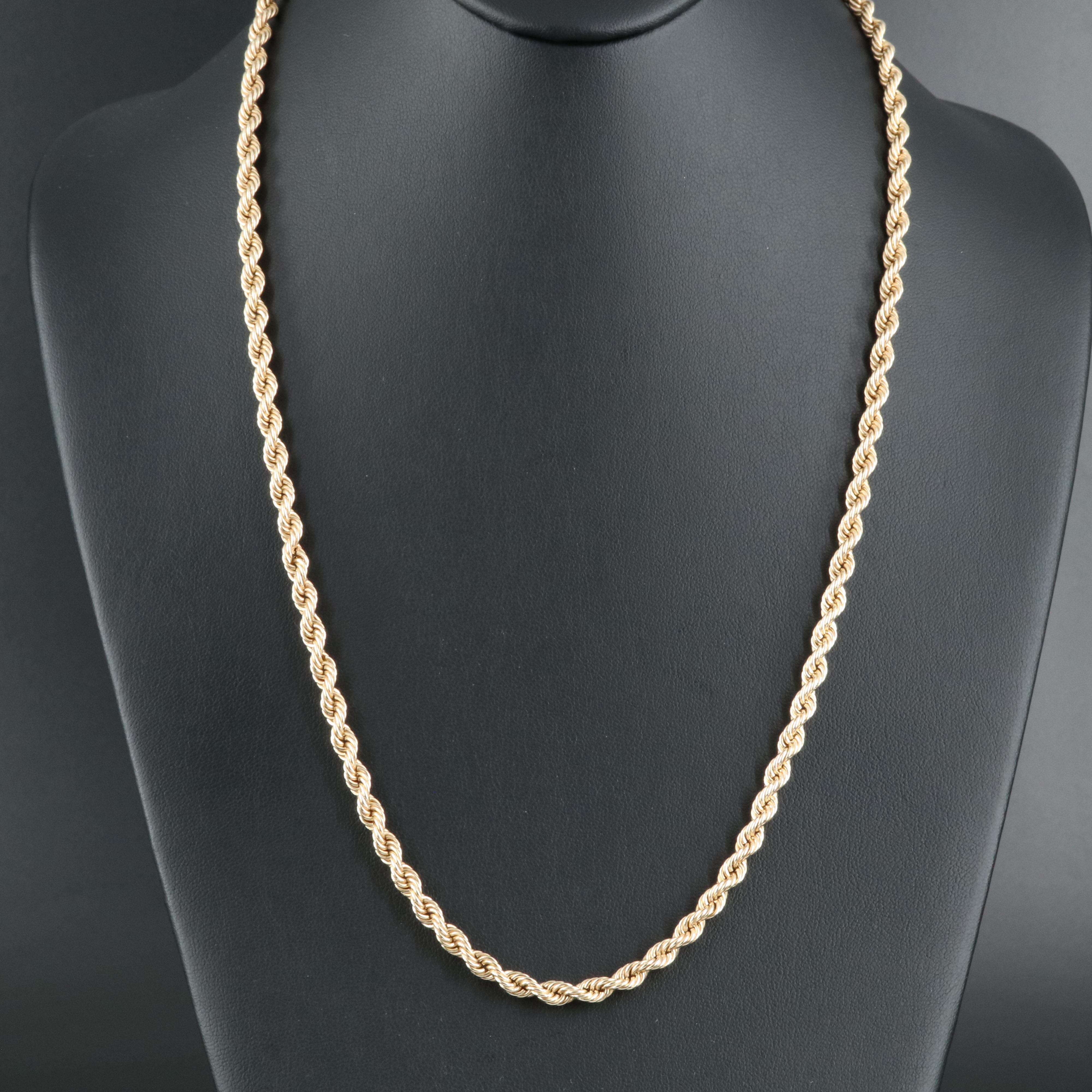 14K Rope Chain Necklace | EBTH