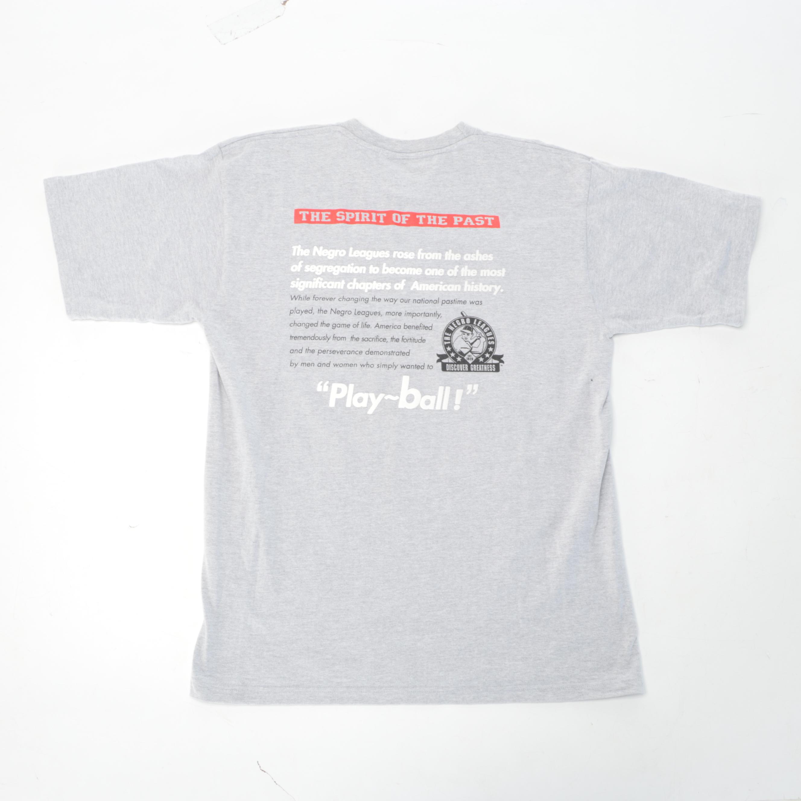 Negro League Signed T-Shirt with Poster and More, Late 20th Century