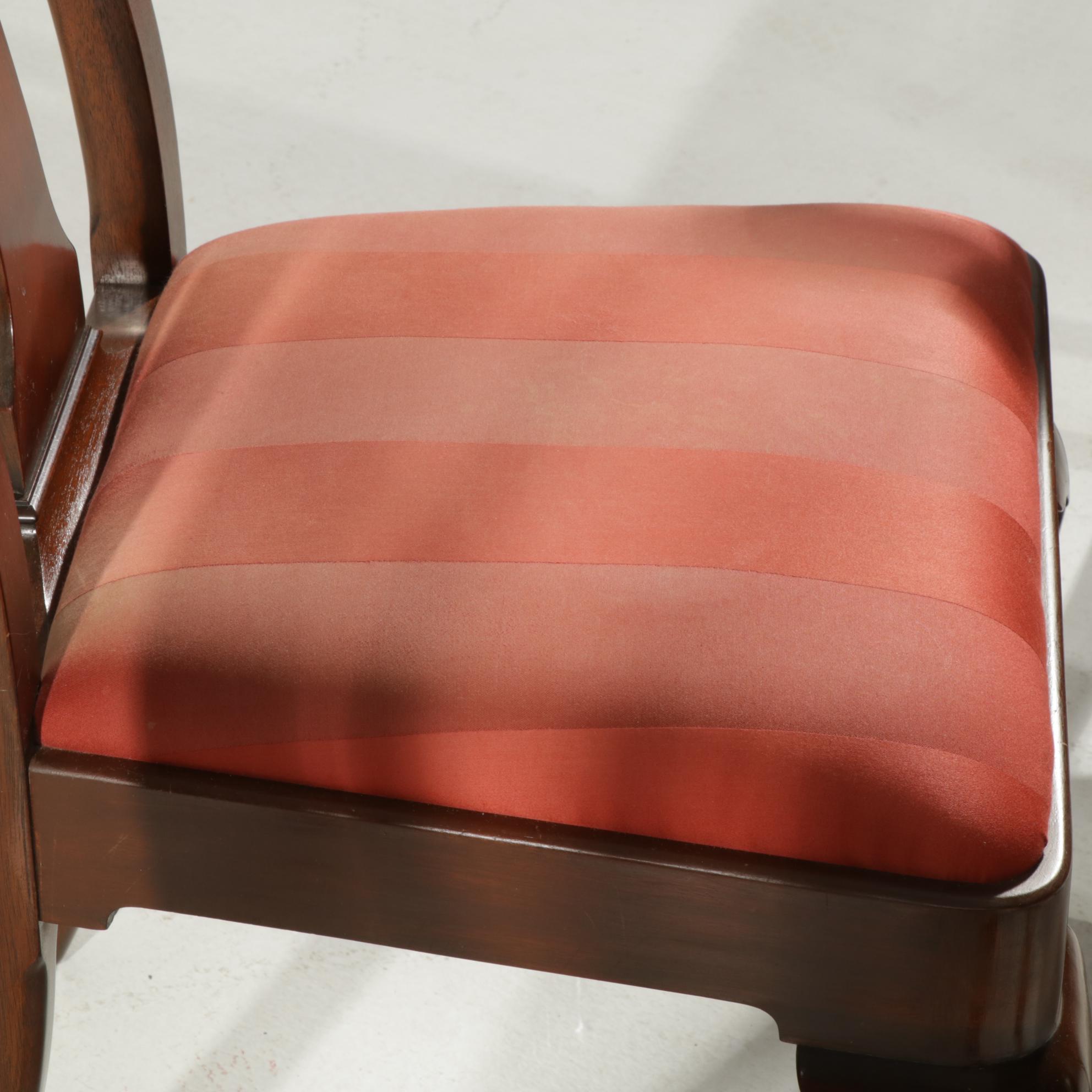 Henckel-Harris Queen Anne Style Mahogany Dining Table with Eight Chairs