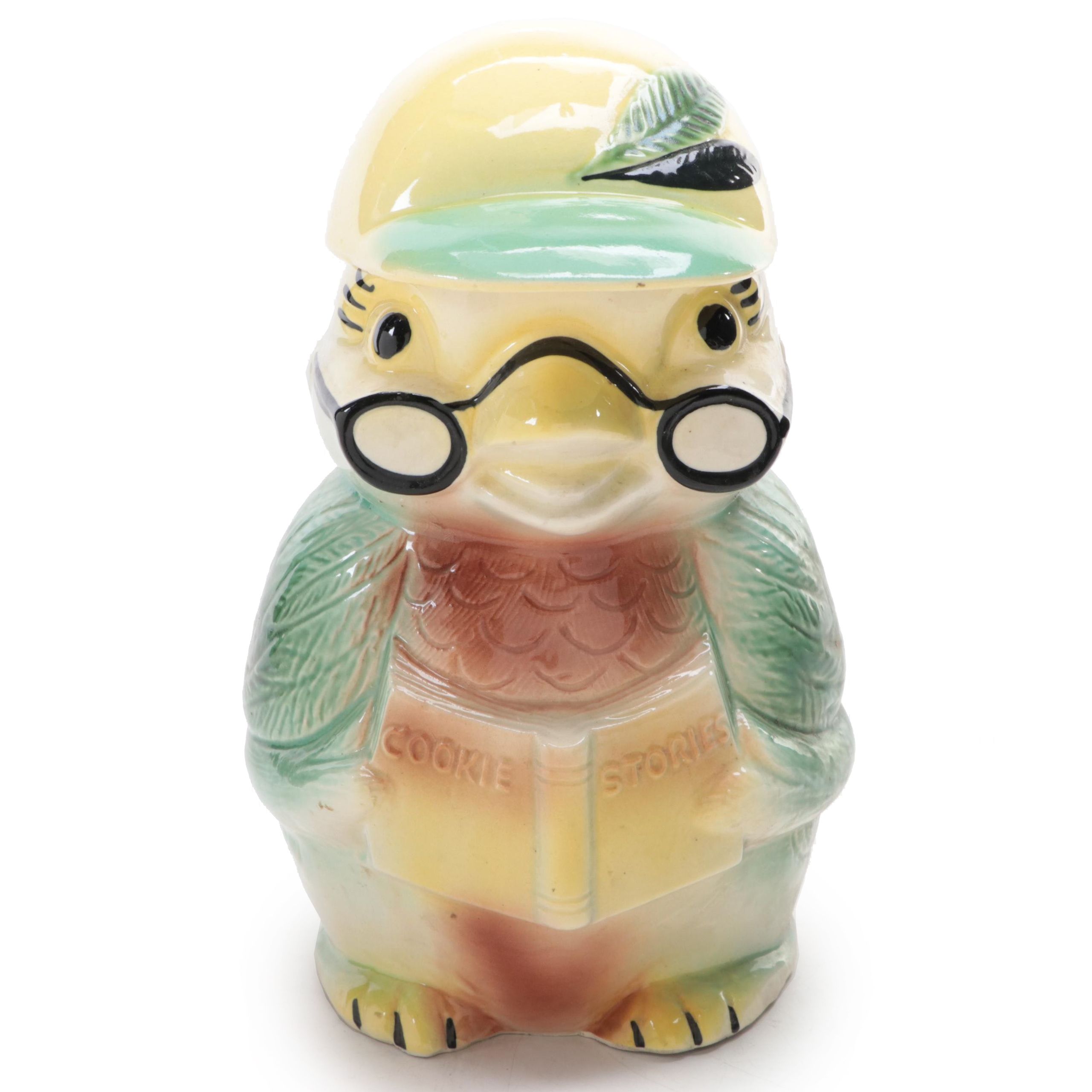 Robinson Ransbottom Bird Shaped Cookie Jar, Mid-20th Century
