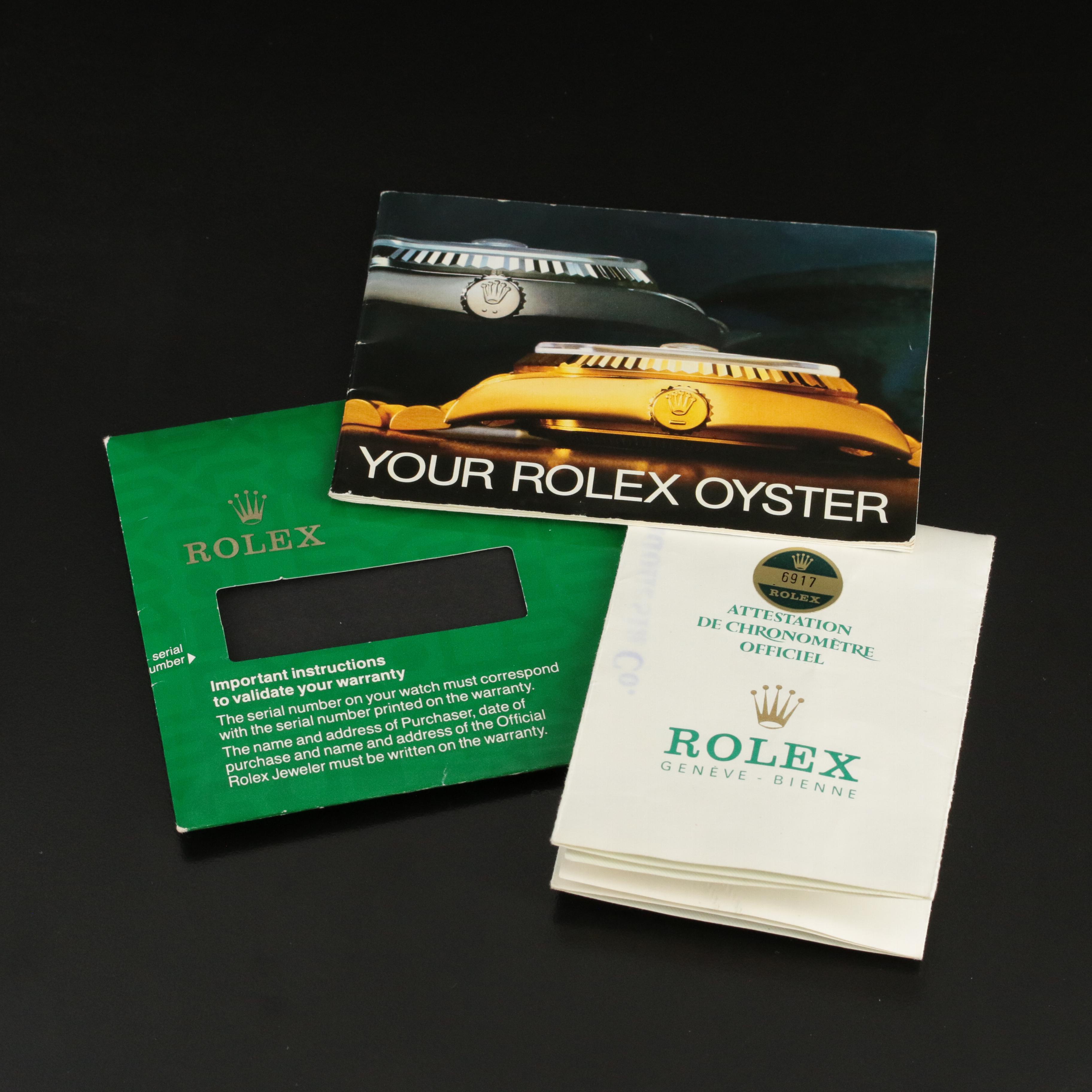 1982 Rolex 18K and Diamond Oyster Perpetual Date Watch