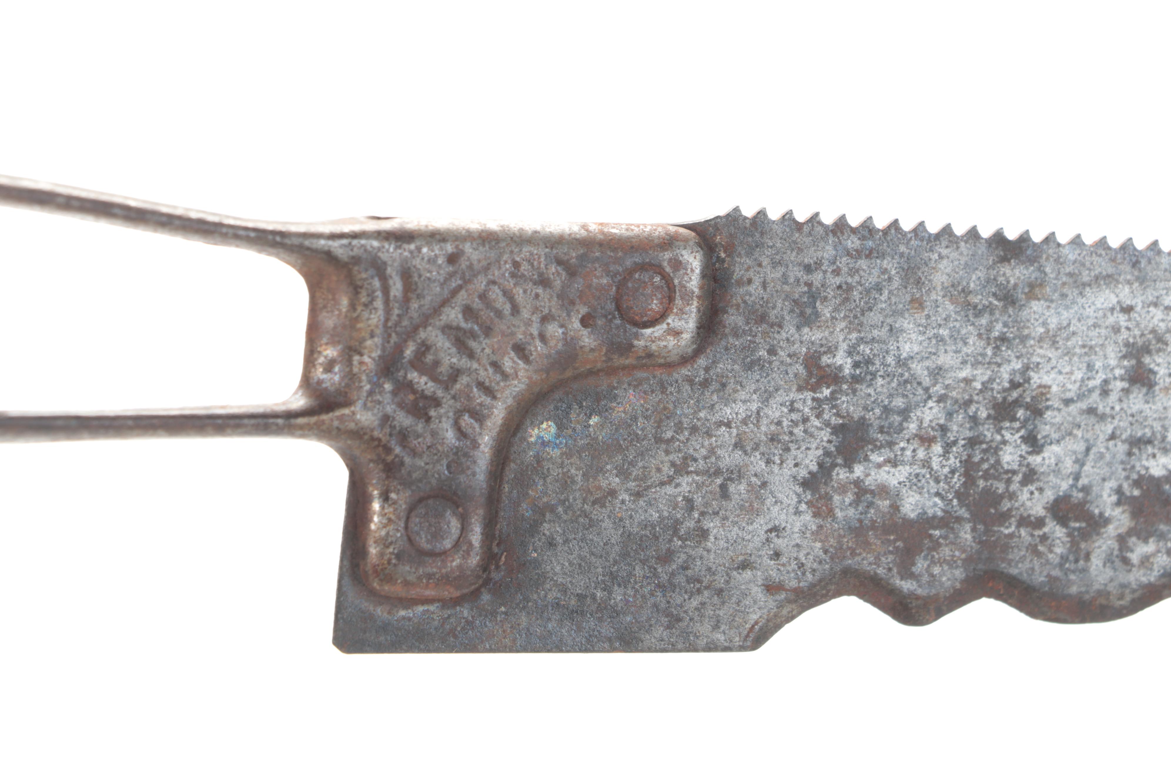 Primitive Style Auger, Sickles, Clamp, and Other Hand Tools