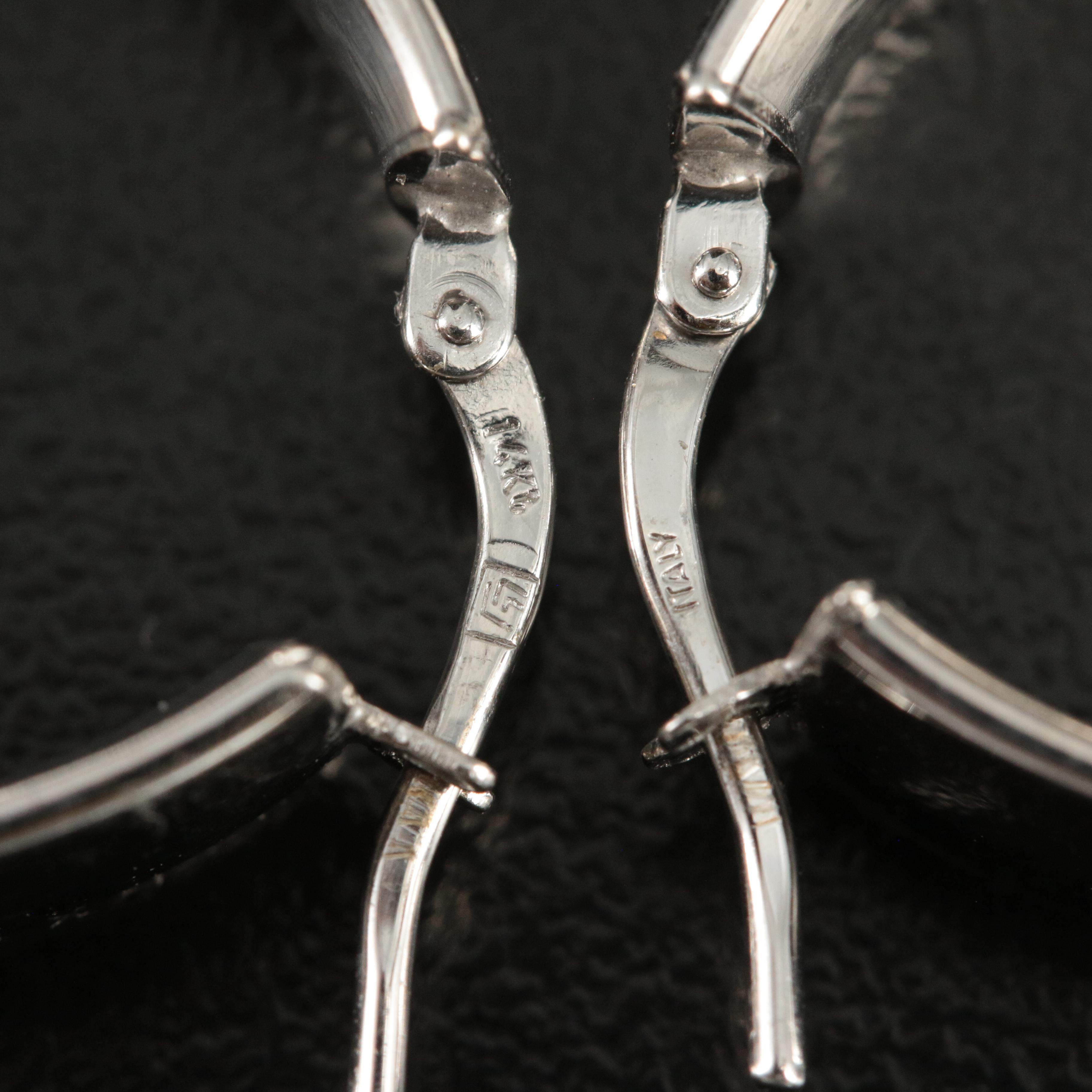 14K Oval Hoop Earrings