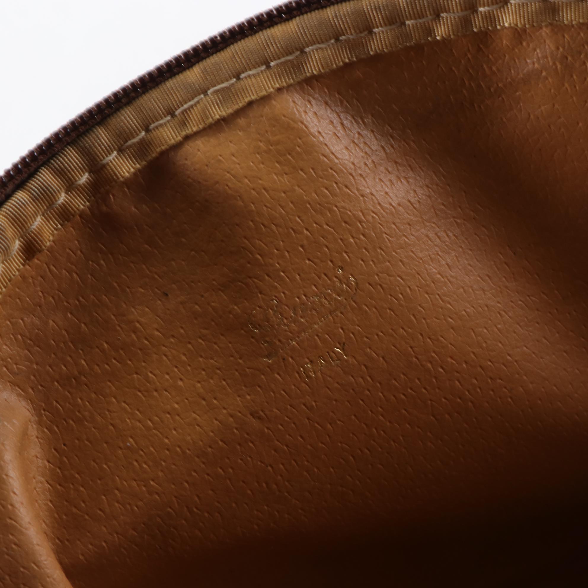 Gucci Small Crossbody Bag in GG Supreme Coated Canvas and Leather Trim