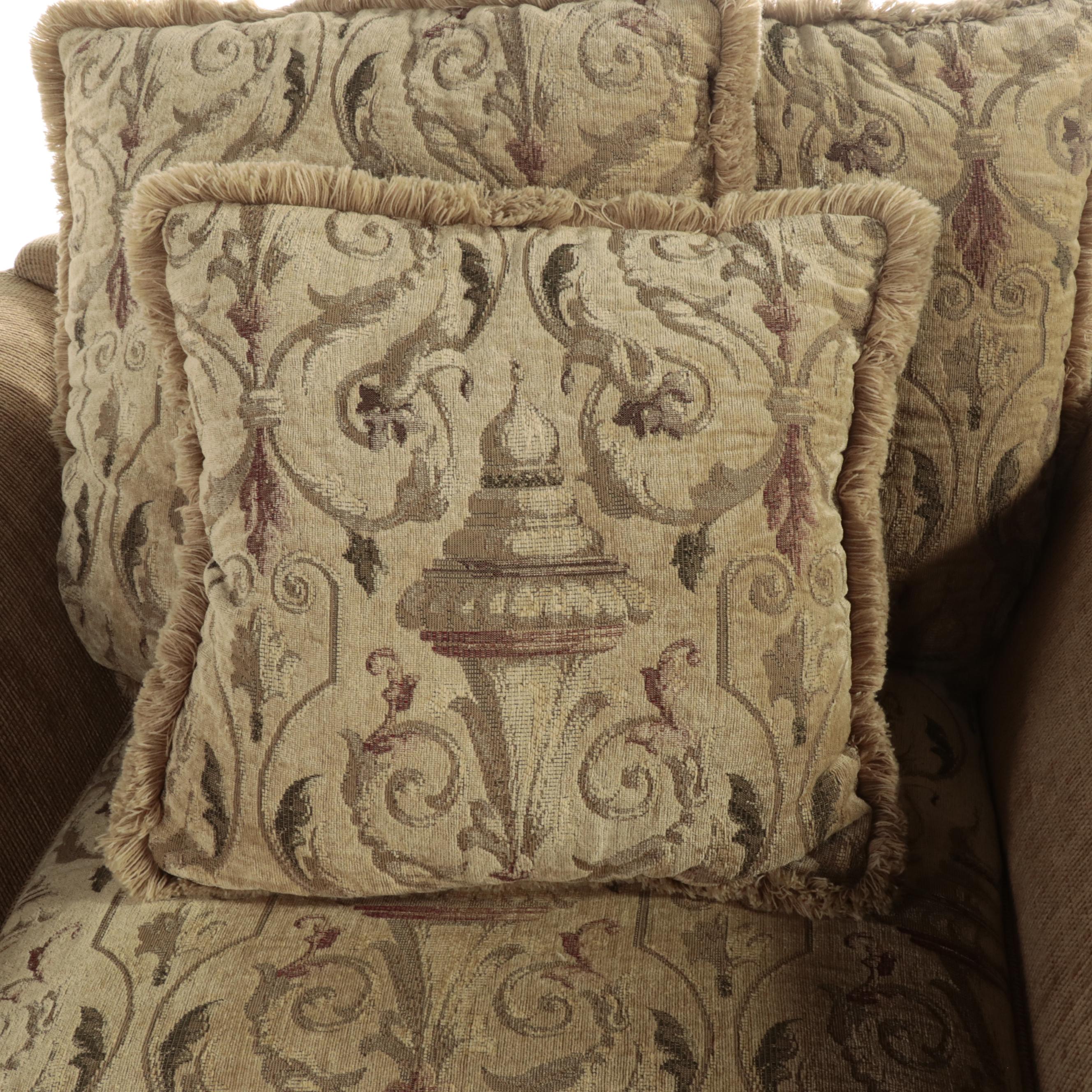 Alan White CustomUpholstered Easy Armchair and Ottoman EBTH