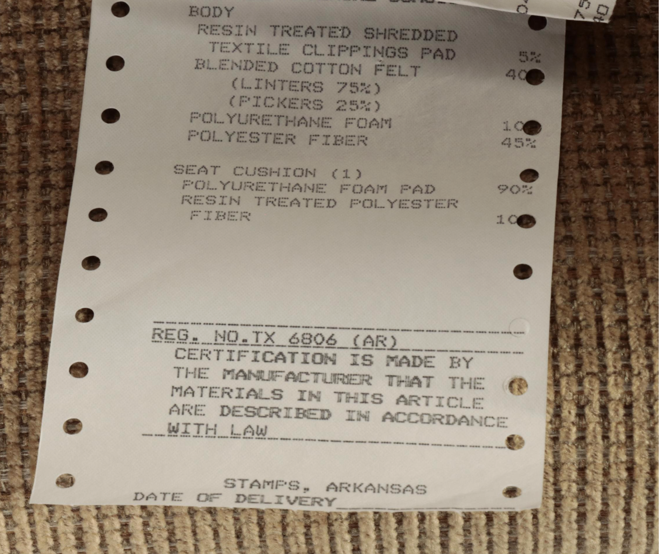 Alan White CustomUpholstered Easy Armchair and Ottoman EBTH