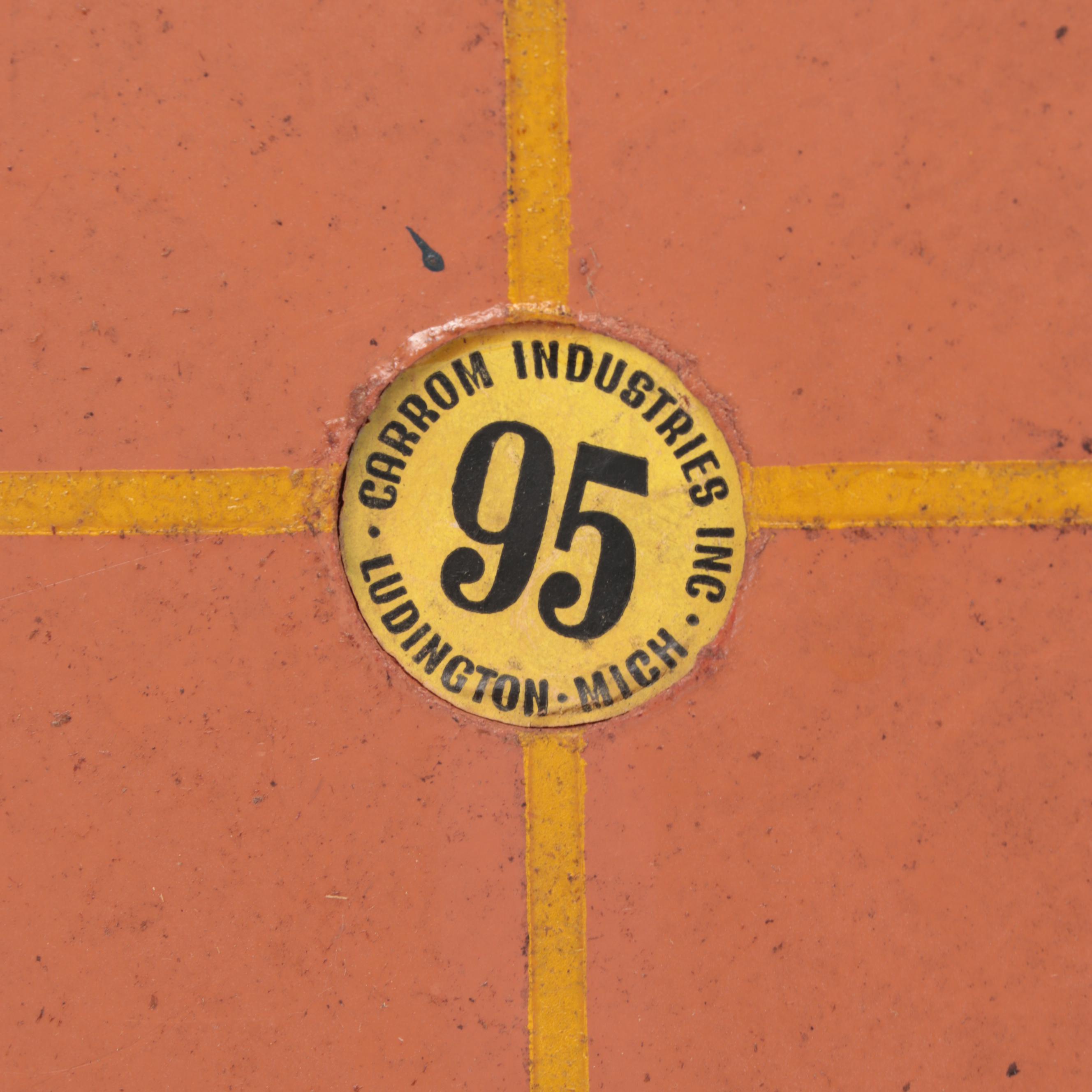 Carrom Game Board With Accessories, Early to Mid-20th Century