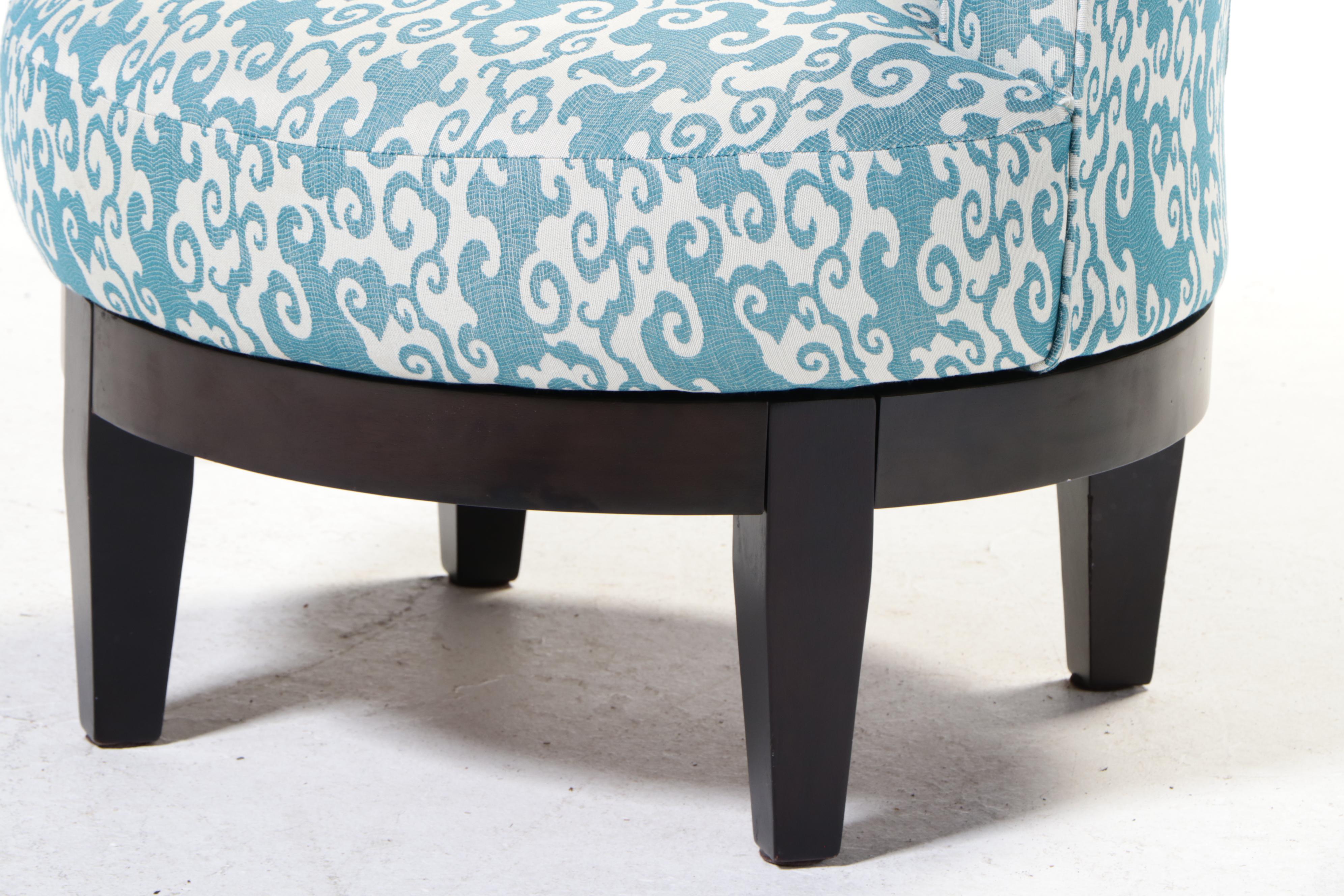 Best Chairs Inc. CustomUpholstered Hardwood Swivel Tub Chair EBTH