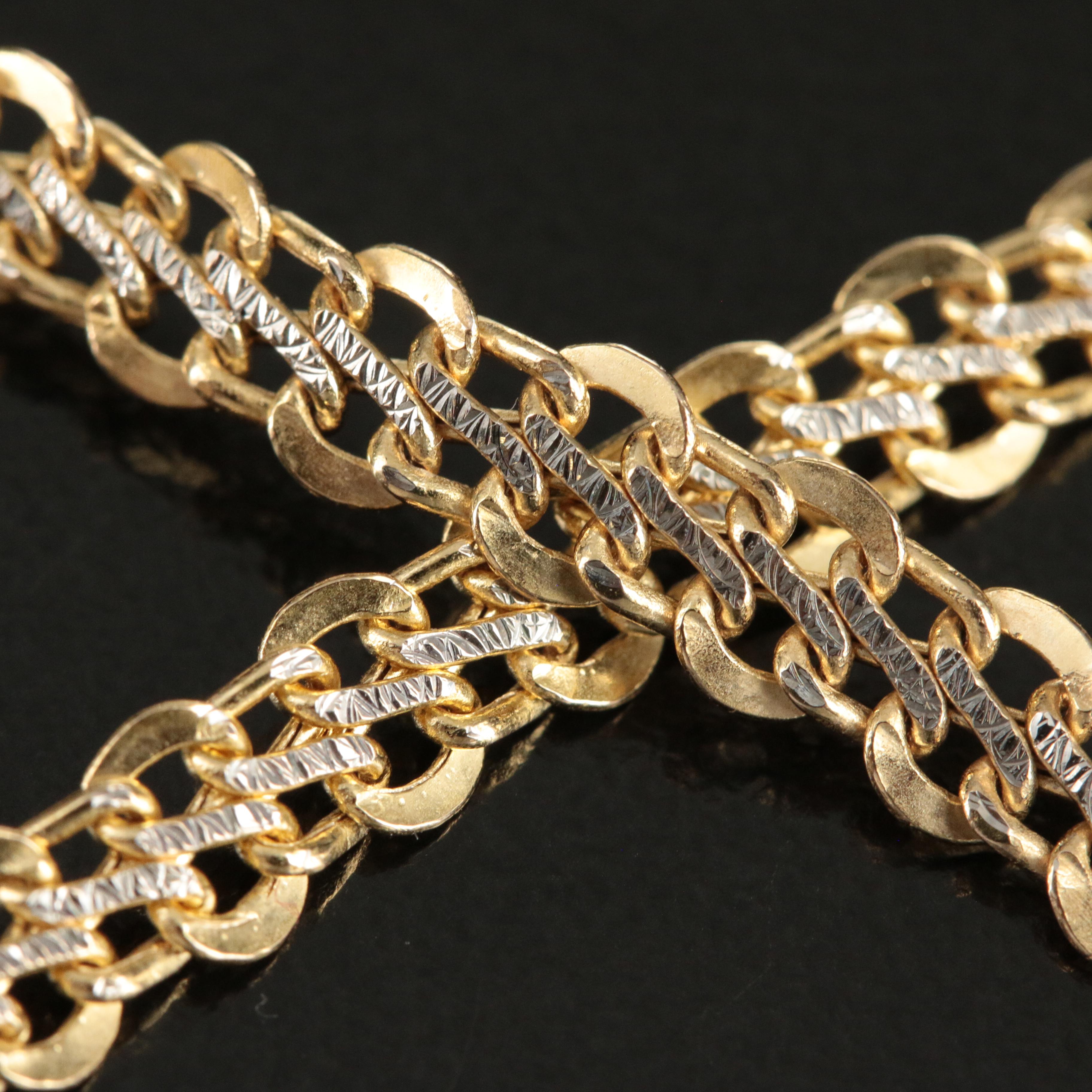 14K Figure Eight Link Bracelet