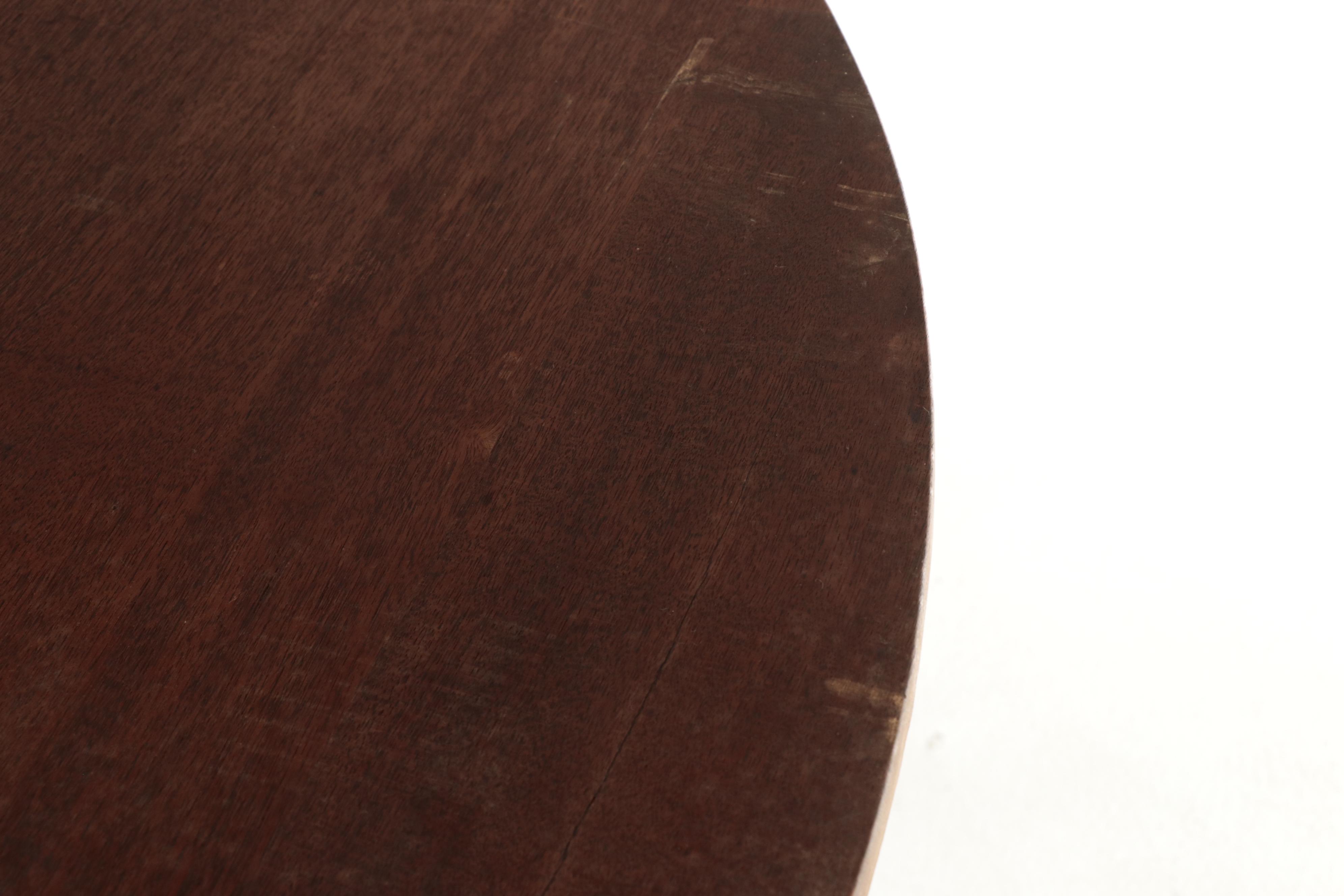 American Primitive Walnut and Cherrywood Drop-Leaf Dining Table, 19th Century