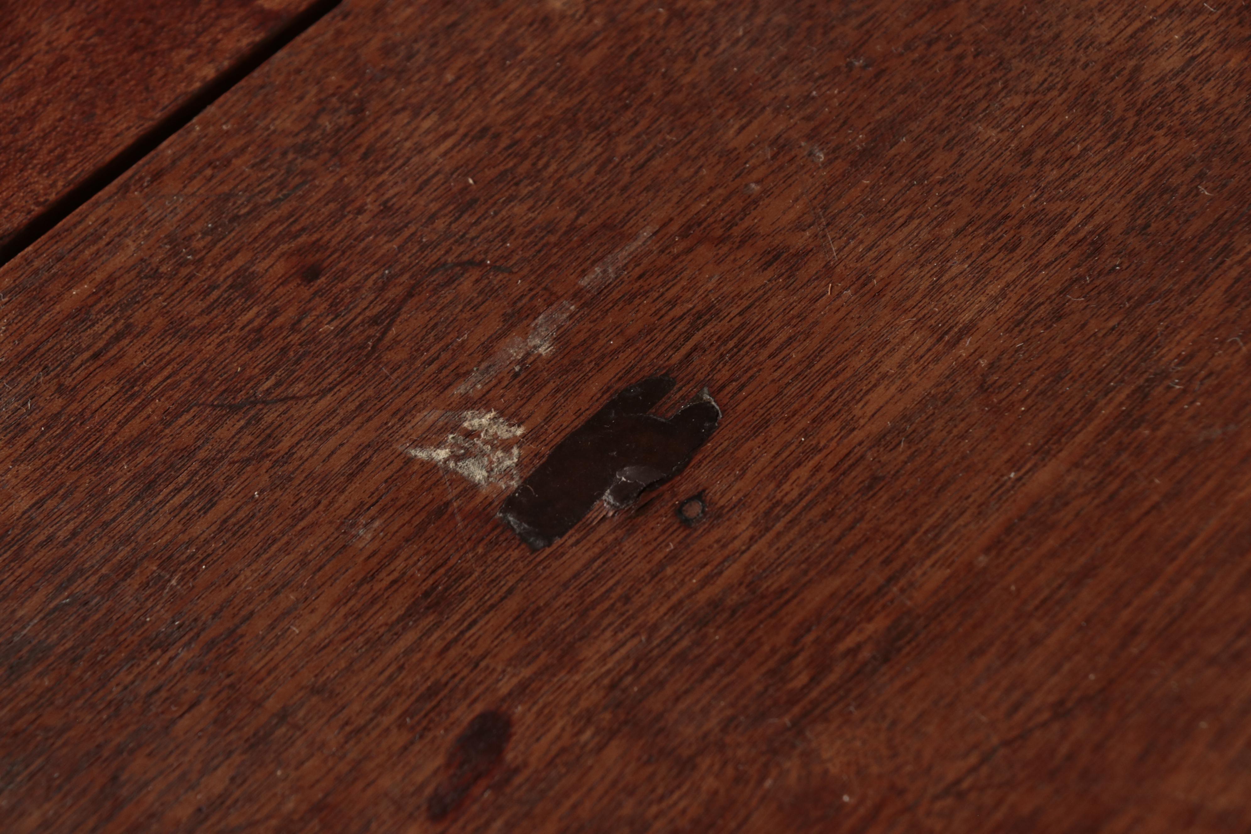 American Primitive Walnut and Cherrywood Drop-Leaf Dining Table, 19th Century