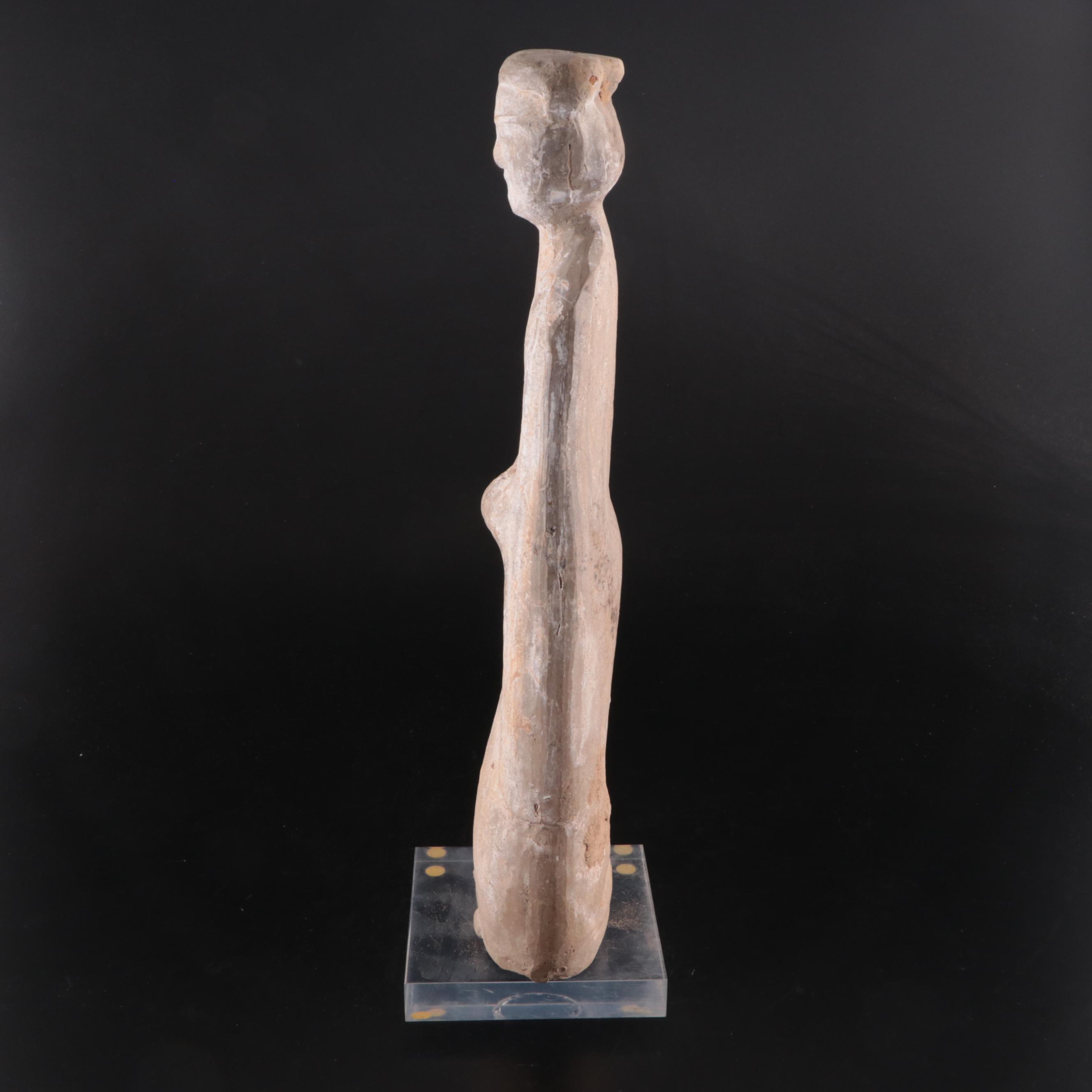 Large Earthenware Tomb Figure, Possibly Han Dynasty