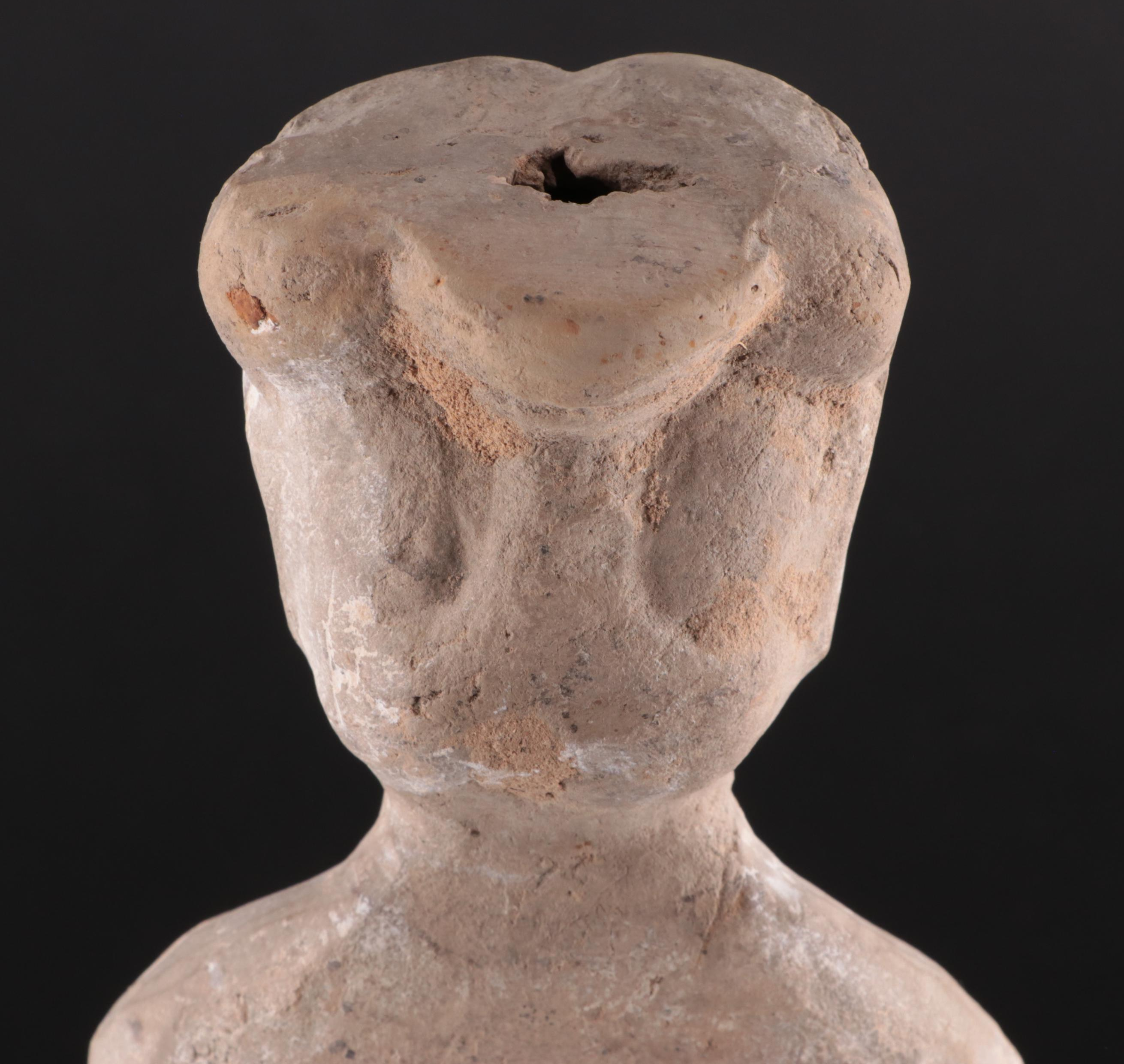 Large Earthenware Tomb Figure, Possibly Han Dynasty