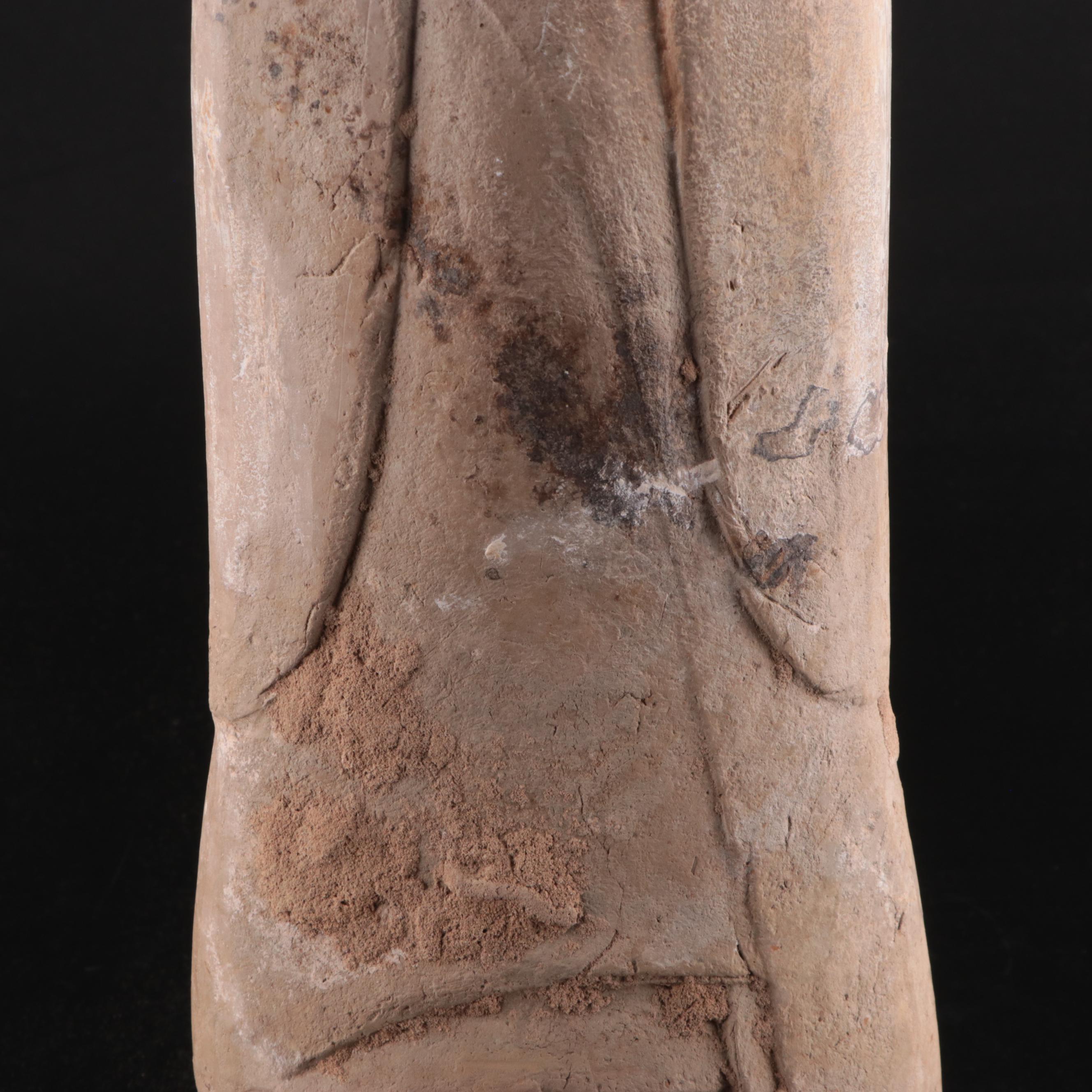 Large Earthenware Tomb Figure, Possibly Han Dynasty