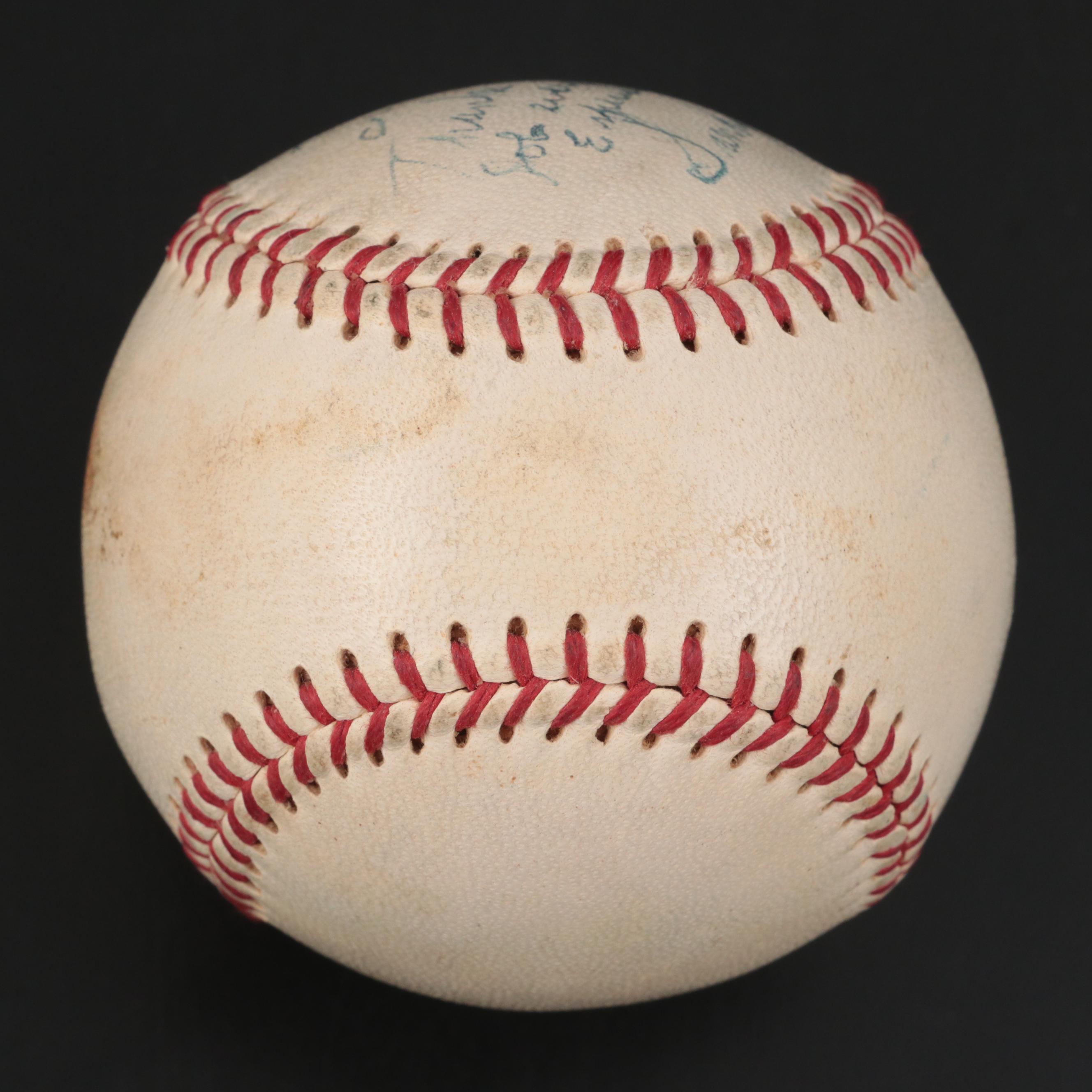 Sandy Koufax Signed Spalding Official National League Baseball with Display