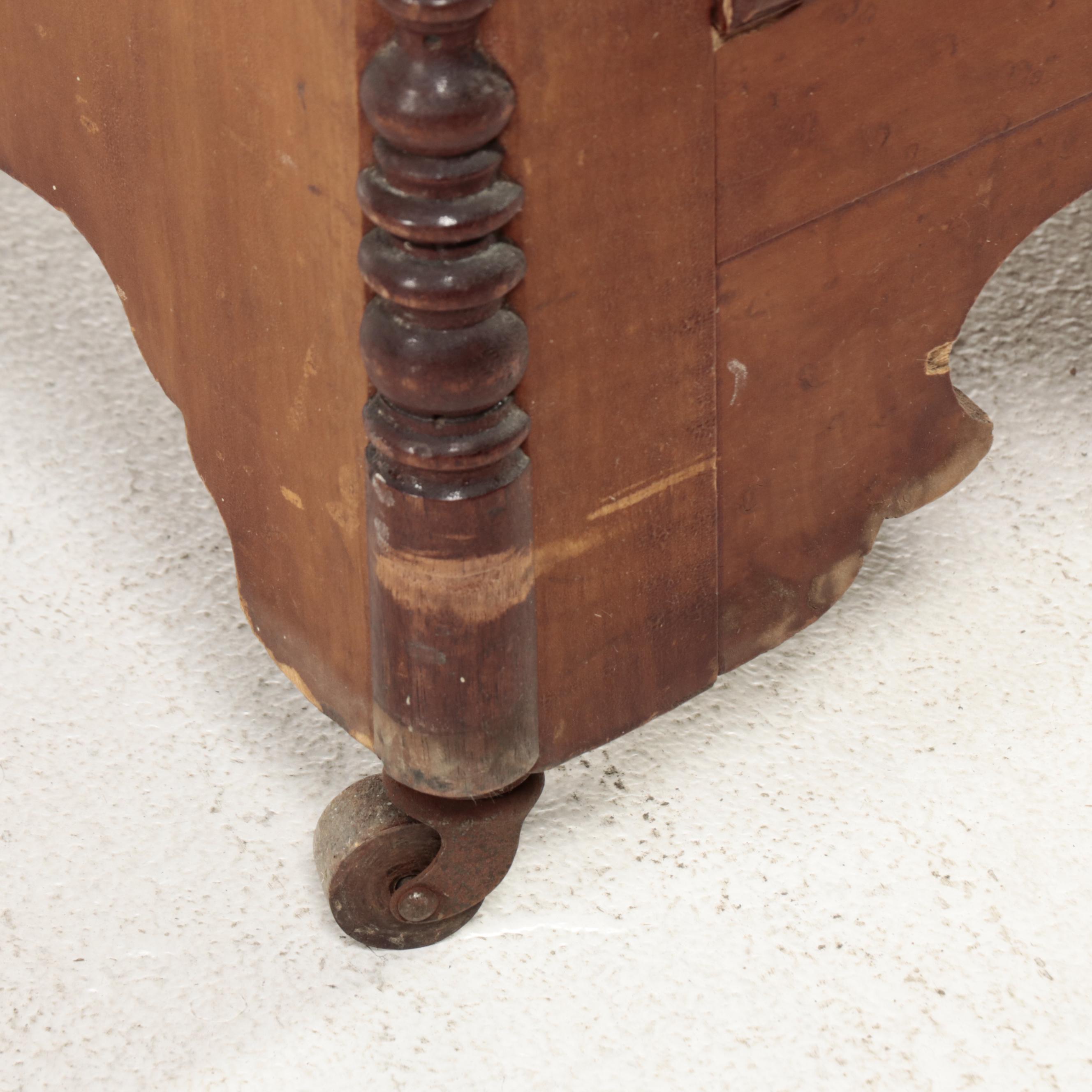 Victorian Tiger Maple, Bird's-Eye Maple, Oak, Walnut, and Pine Four-Drawer Chest