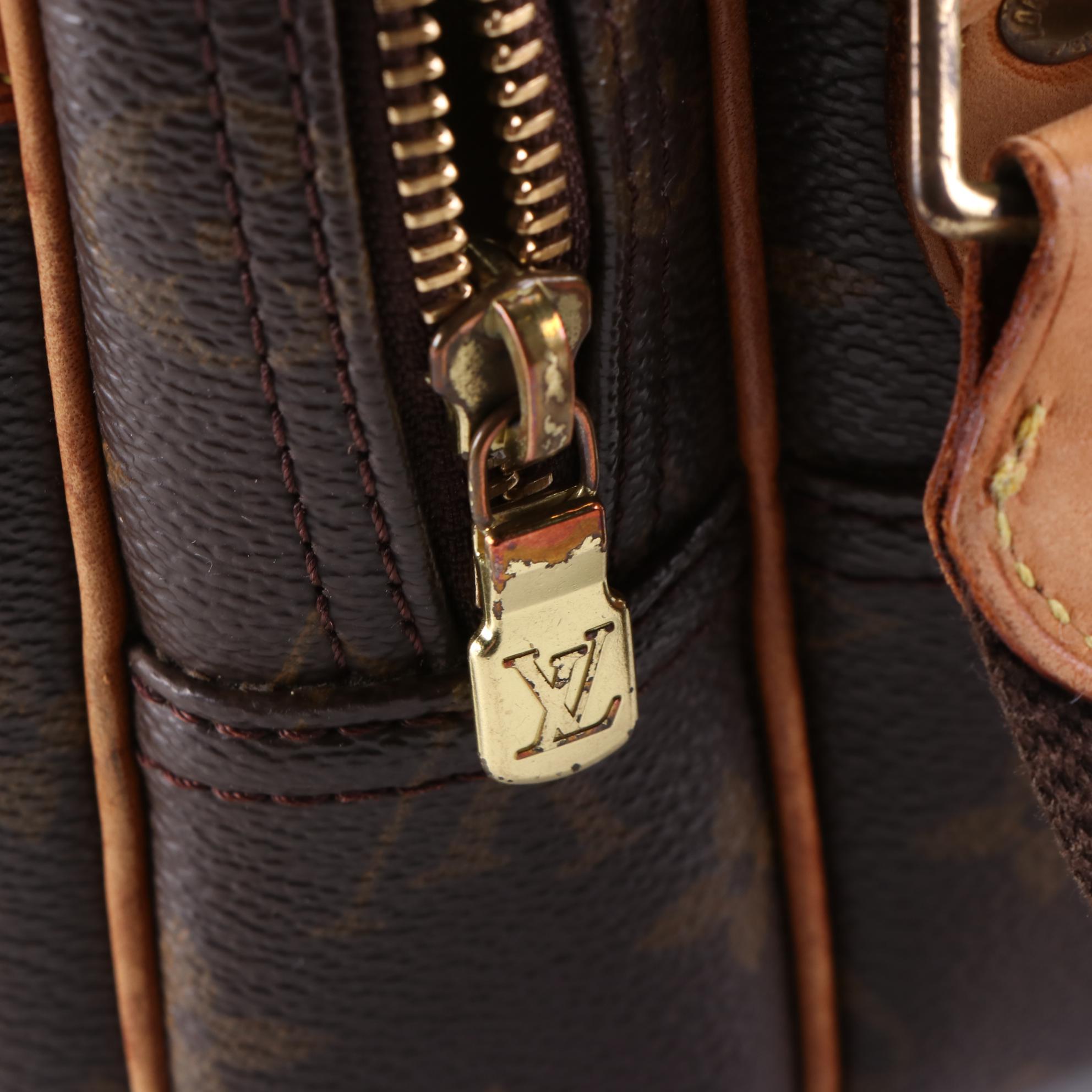 Louis Vuitton Reporter PM Bag in Monogram Canvas and Vachetta Leather