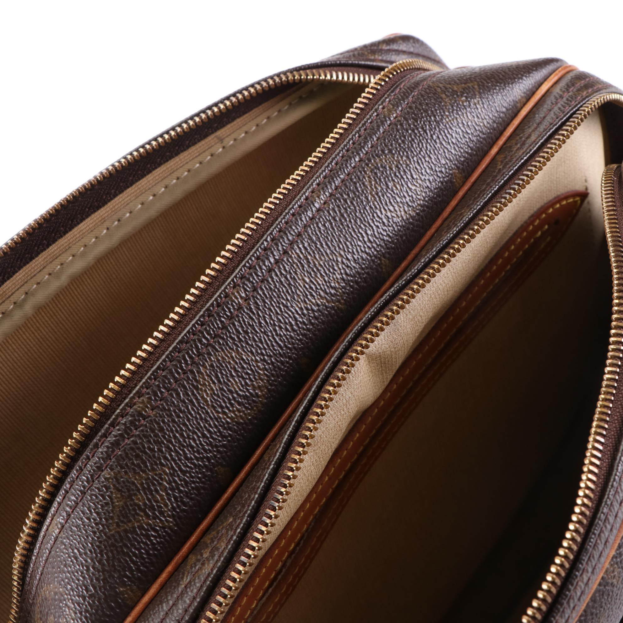 Louis Vuitton Reporter PM Bag in Monogram Canvas and Vachetta Leather