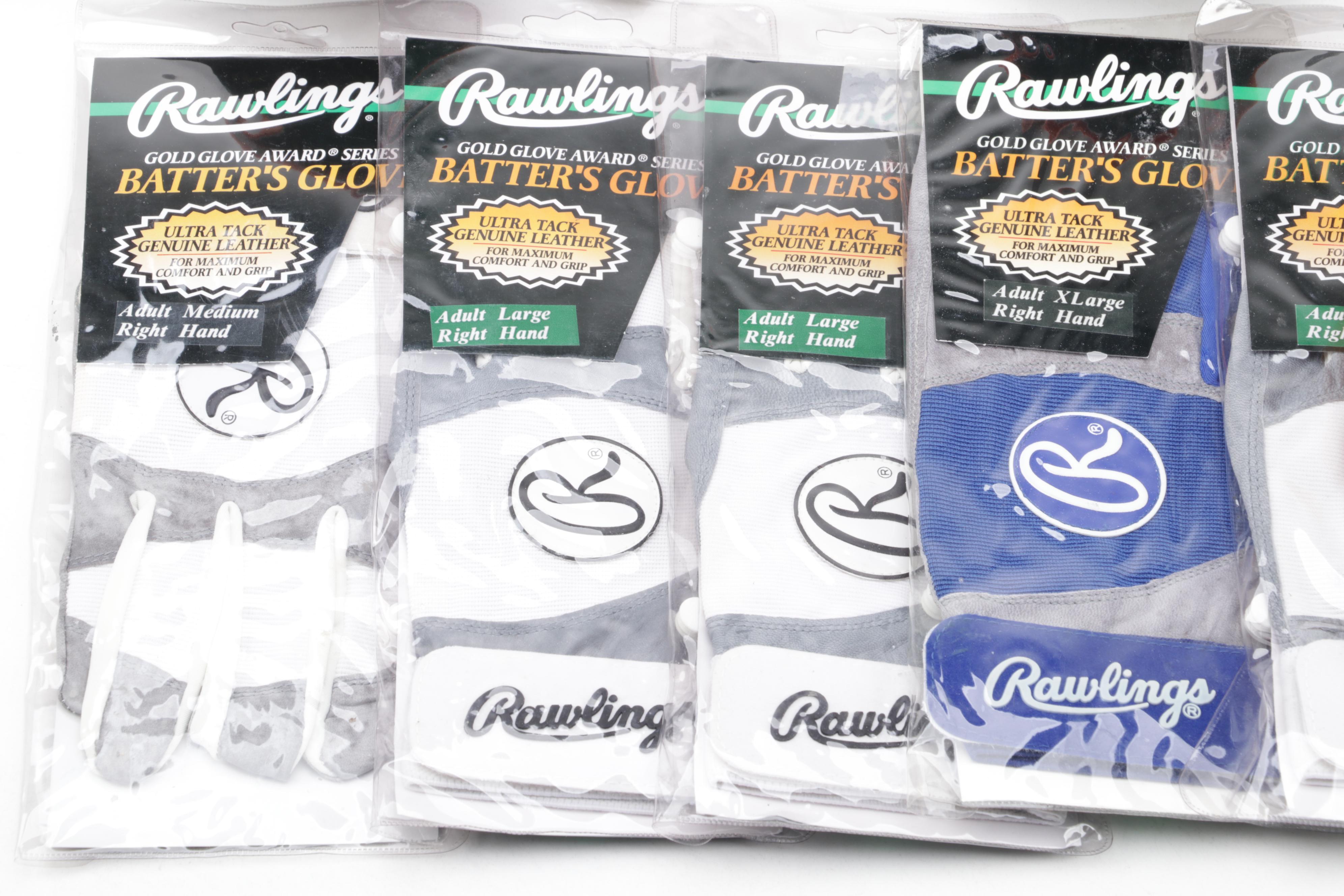 Wilson Shin Guards with Premier Catcher's Mask, and Rawlings Batting Gloves