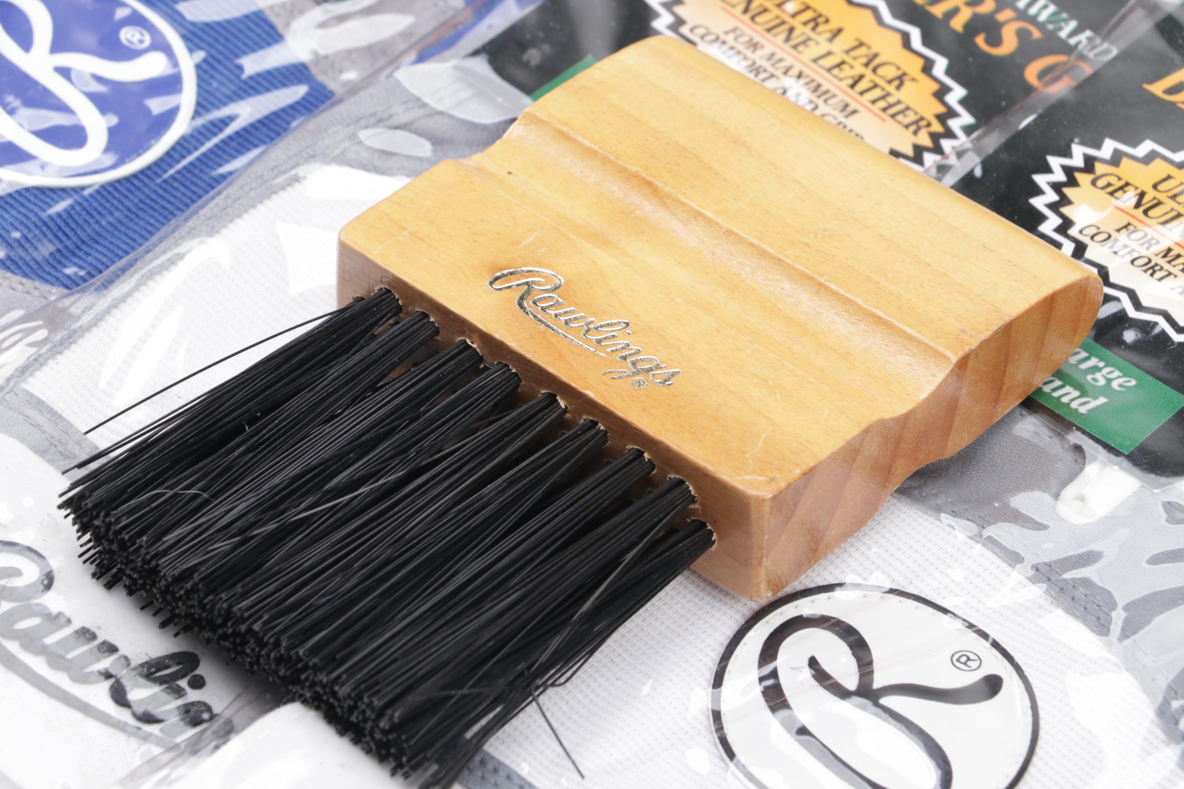 Wilson Shin Guards with Premier Catcher's Mask, and Rawlings Batting Gloves