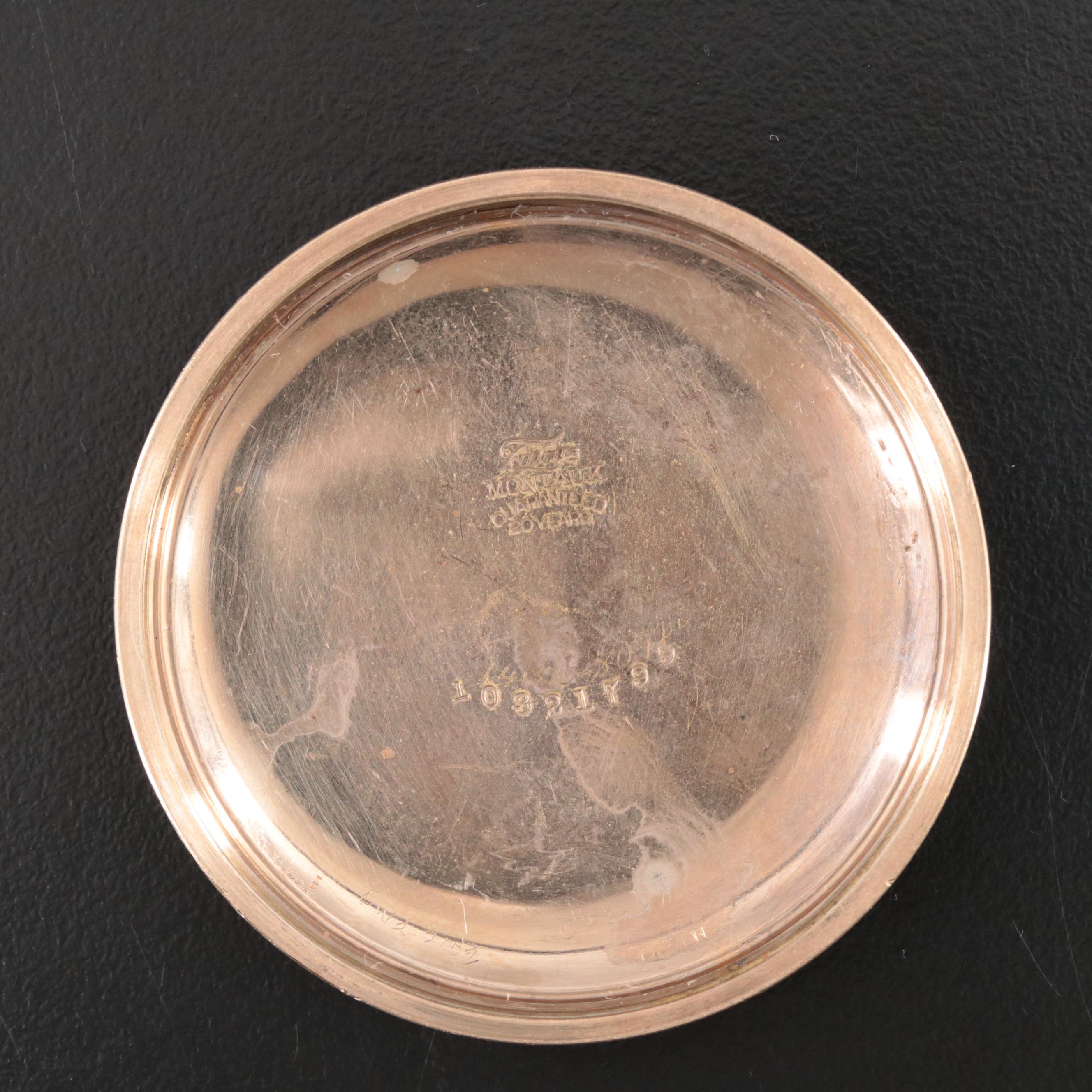 Circa 1919 Elgin Open Face Pocket Watch